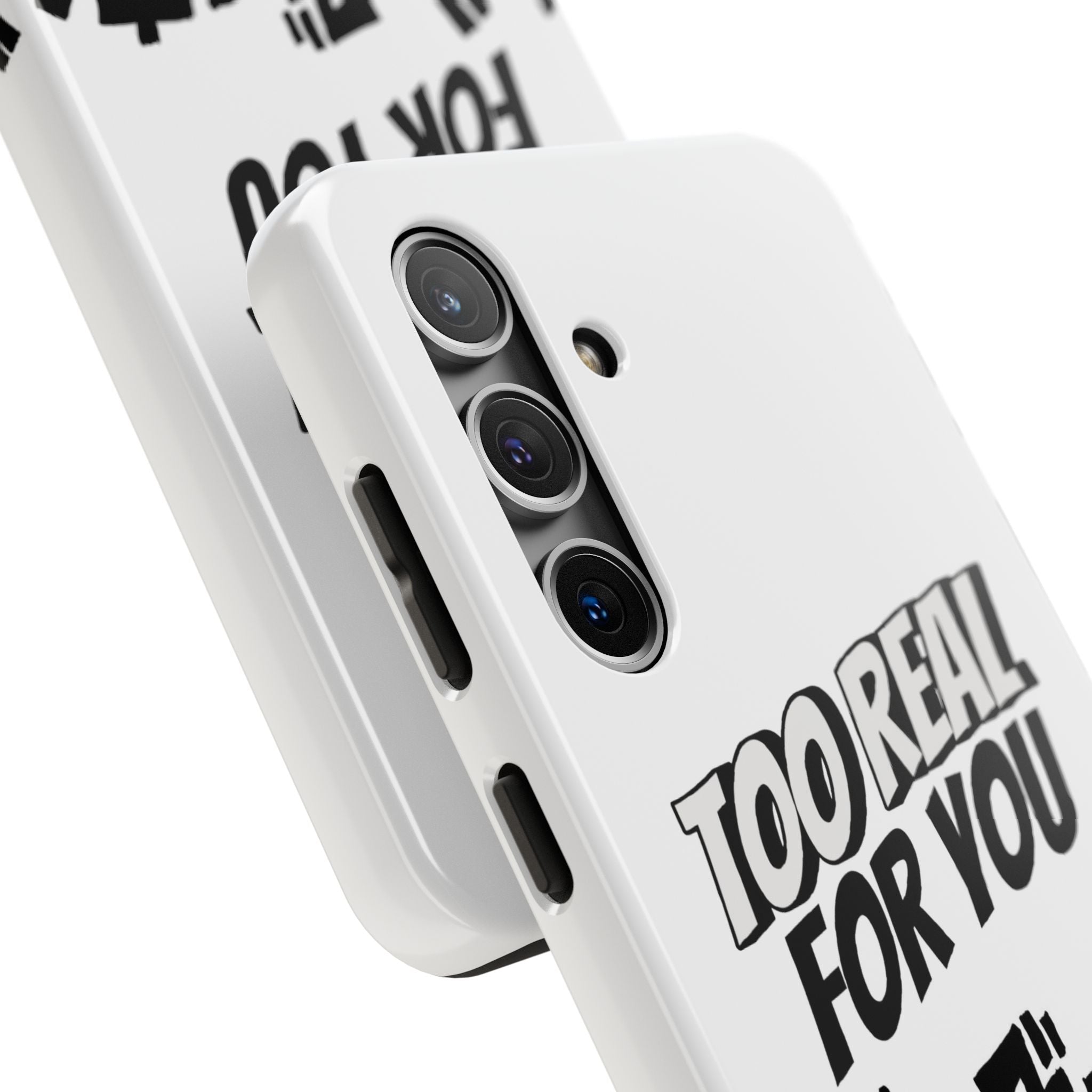 Too Real For You graphic phone case | Manga comic black white iPhone case