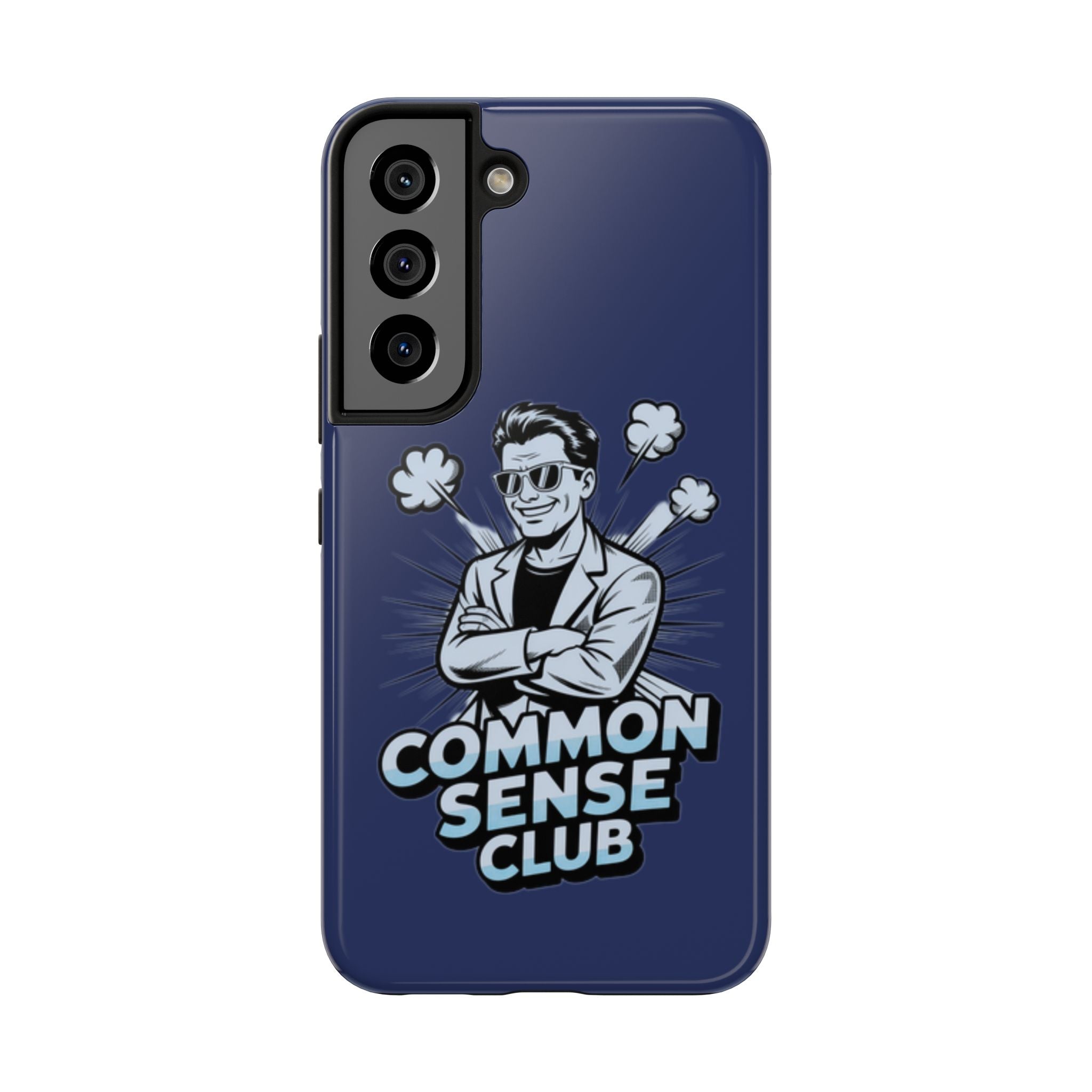 Common Sense Club Phone Case | Funny Conservative iPhone & Samsung Cover | Anti-Woke Retro Illustration Graphic Case
