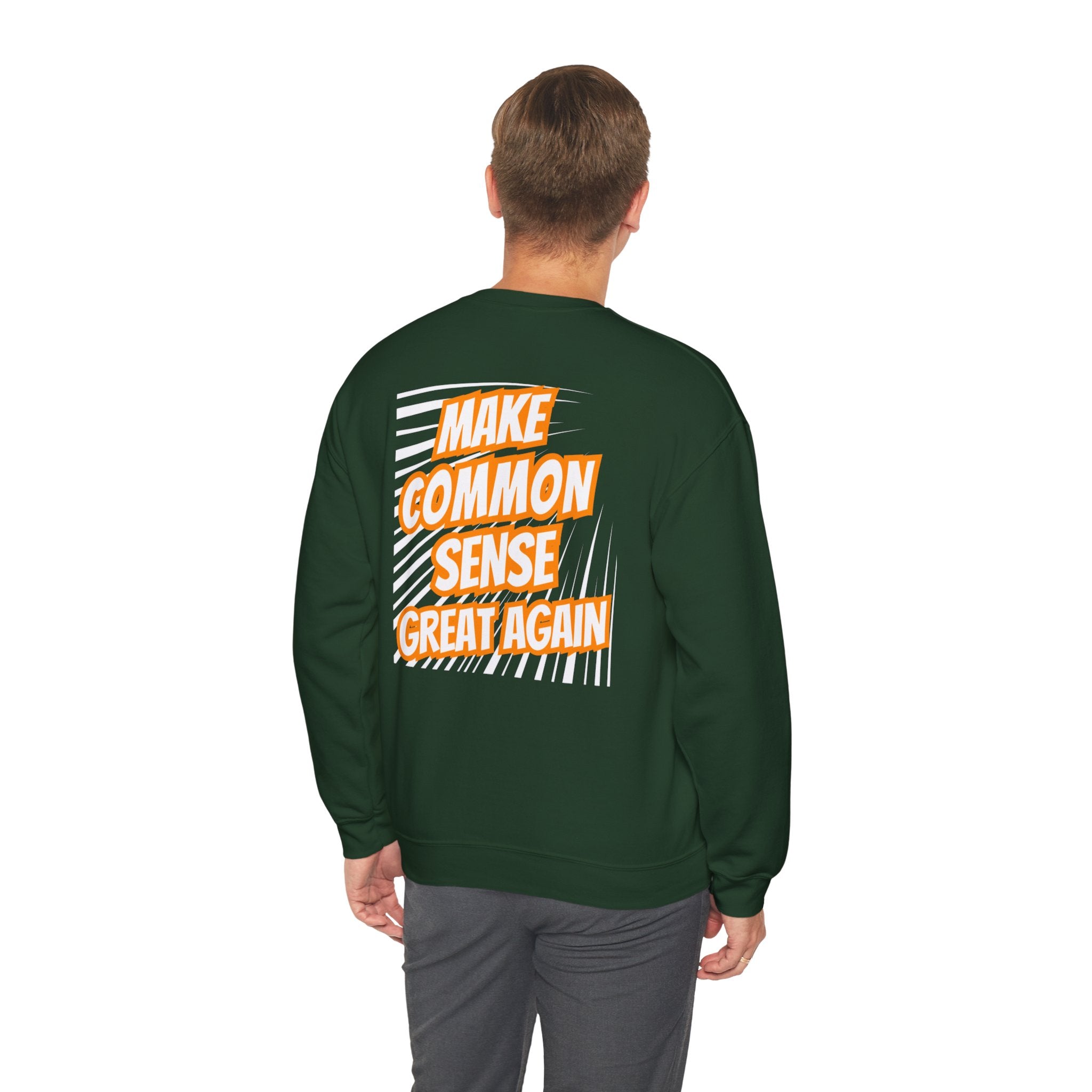 Make Common Sense Great Again | Unisex Heavy Blend Crewneck Sweatshirt |  Soft 50/50 Fleece