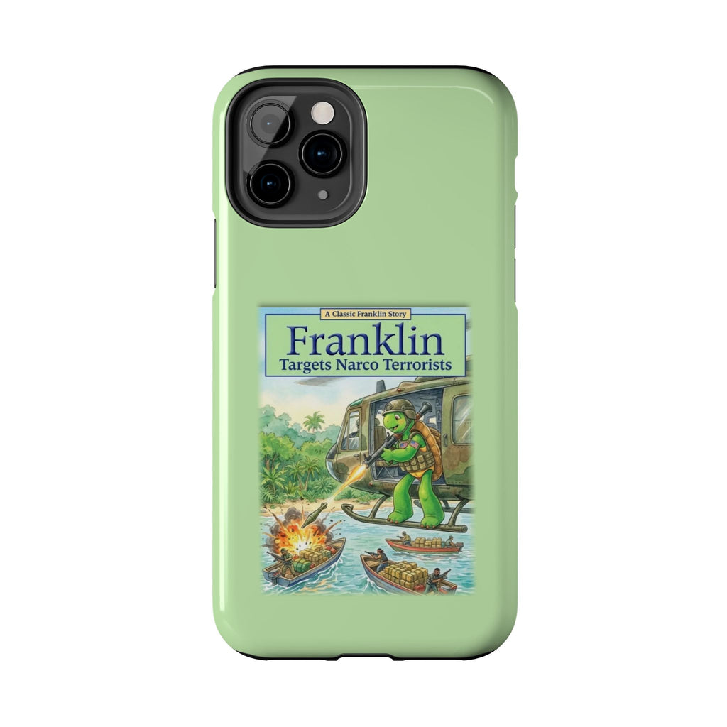 Franklin Targets Narco Terrorists Phone Case | Retro Turtle Graphic iPhone & Samsung Cover