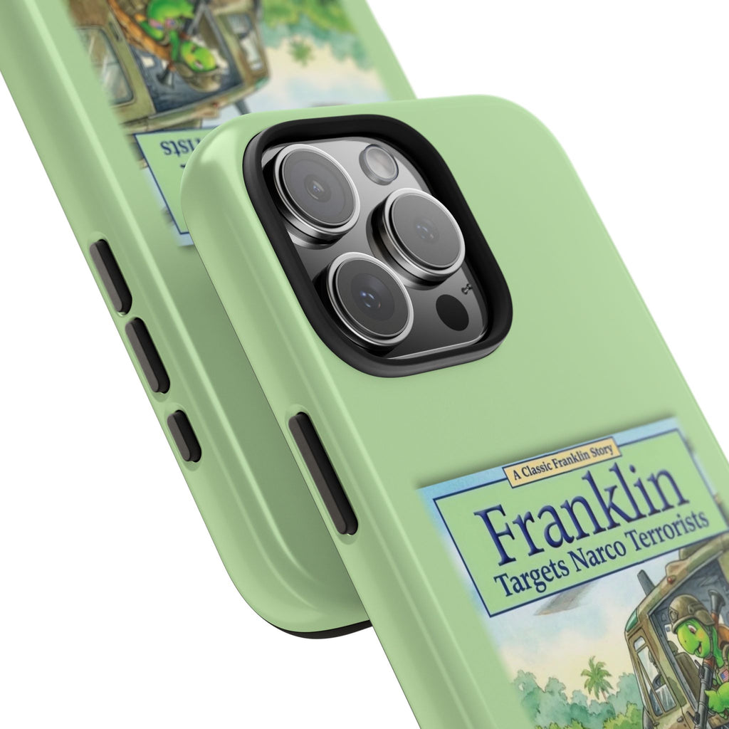 Franklin Targets Narco Terrorists Phone Case | Retro Turtle Graphic iPhone & Samsung Cover