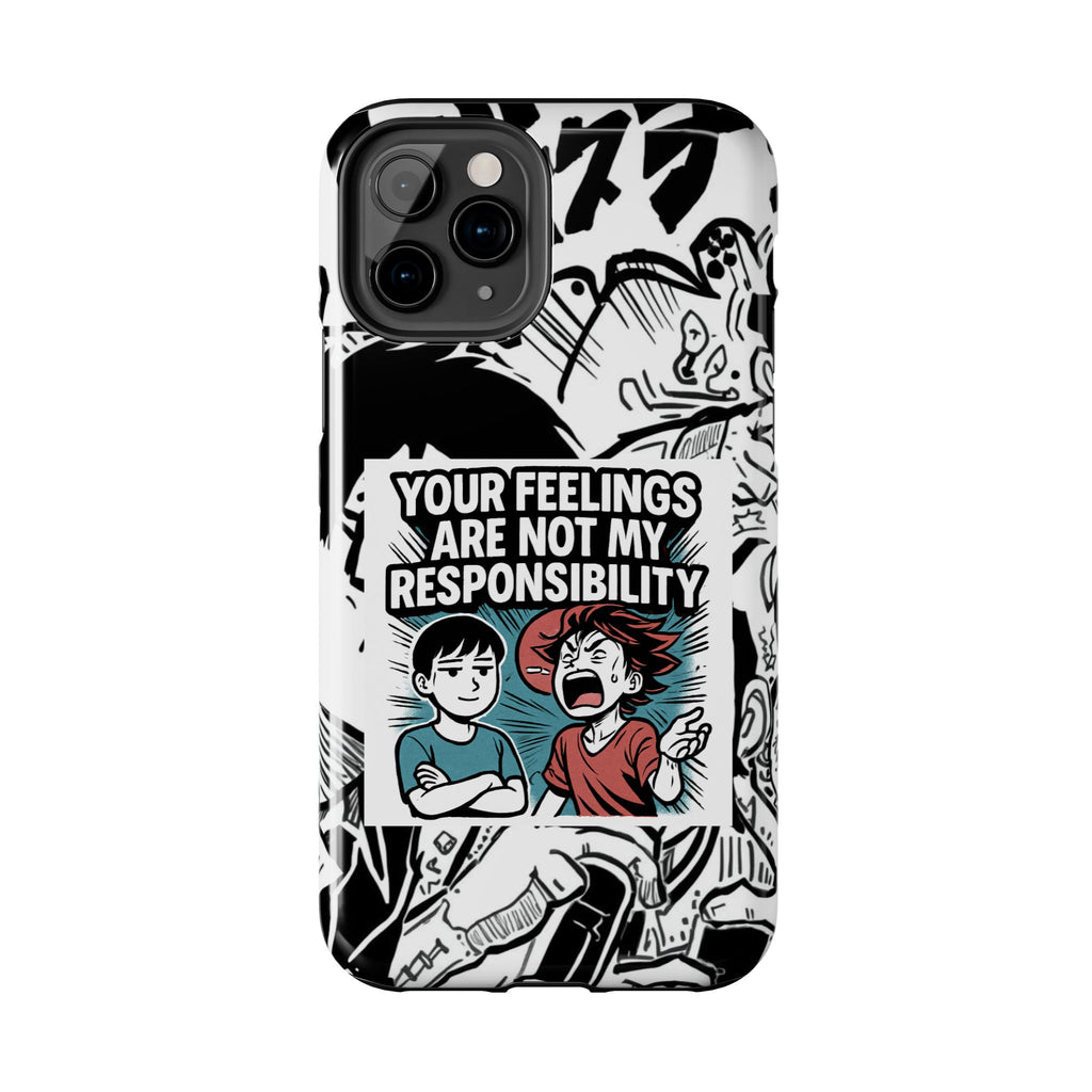 Your Feelings Are Not My Responsibility Phone Case | Funny Conservative Manga Comic iPhone & Samsung Cover