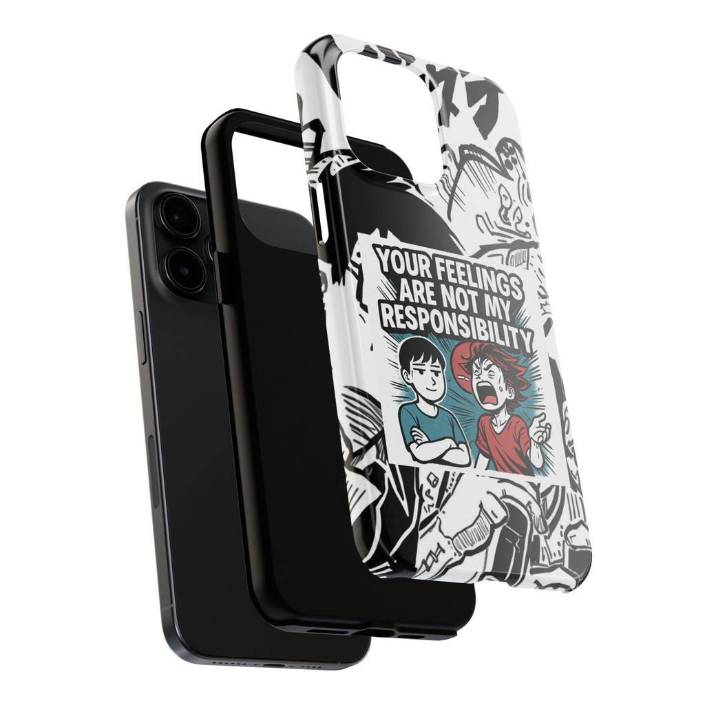 Your Feelings Are Not My Responsibility Phone Case | Funny Conservative Manga Comic iPhone & Samsung Cover