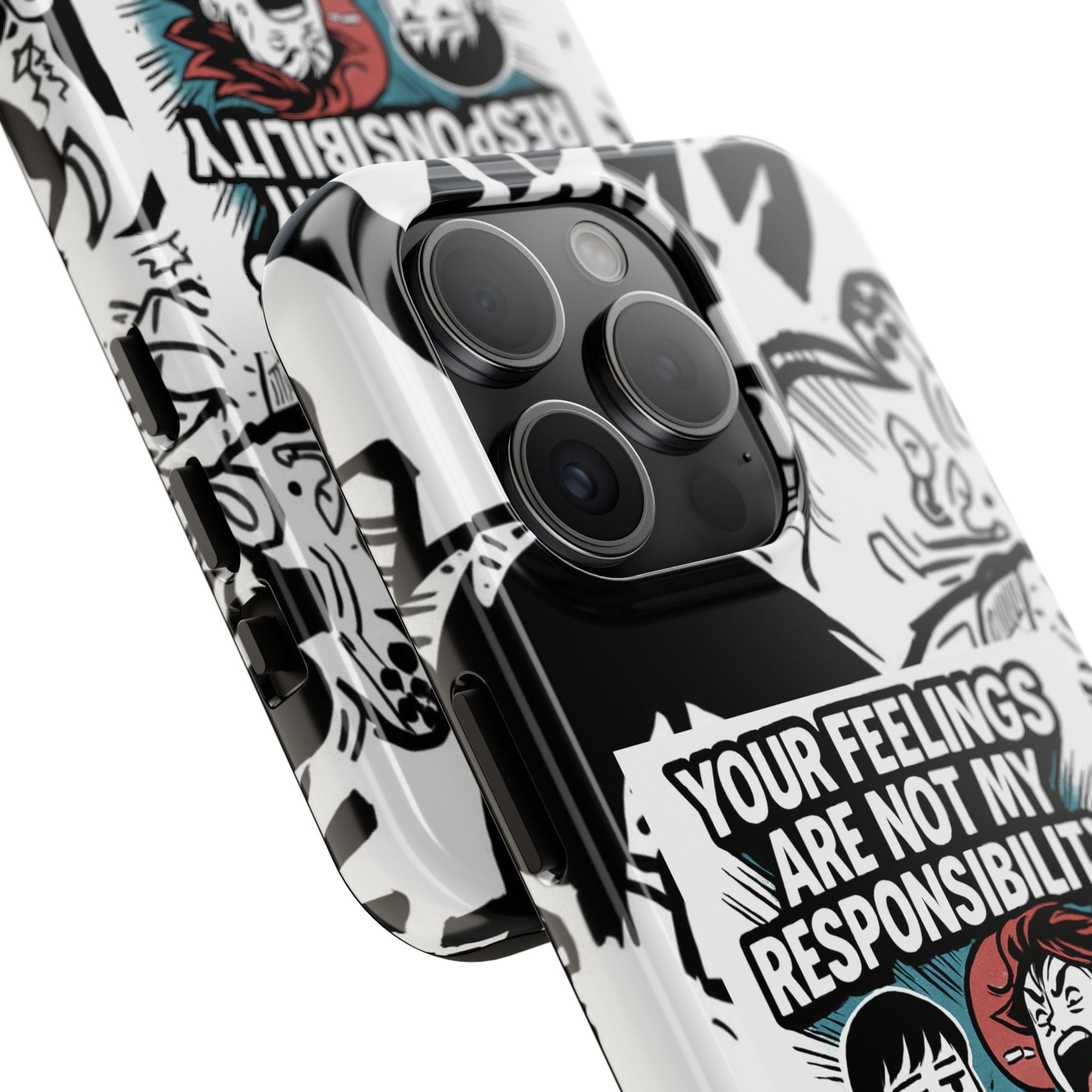 Your Feelings Are Not My Responsibility Phone Case | Funny Conservative Manga Comic iPhone & Samsung Cover