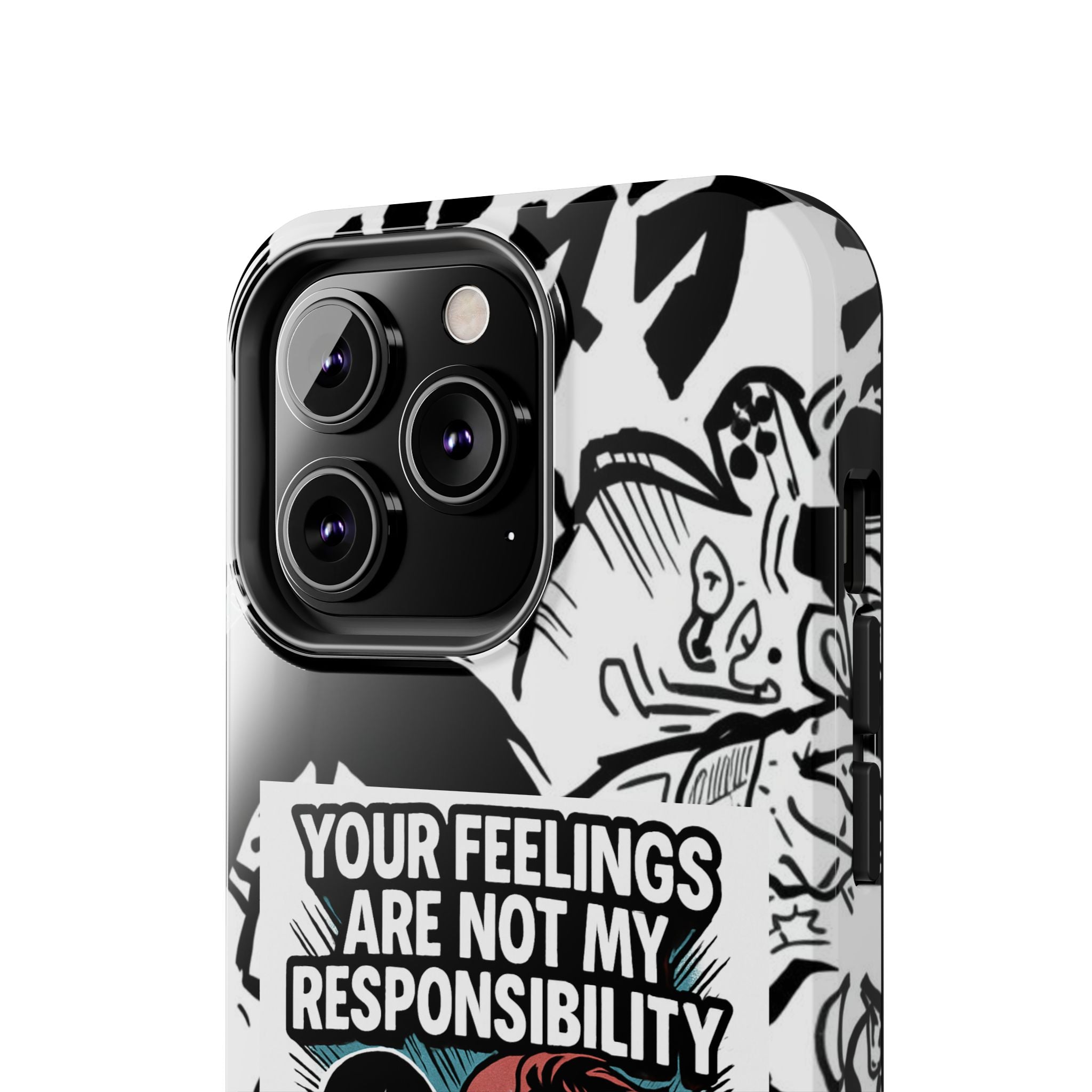 Your Feelings Are Not My Responsibility Phone Case | Funny Conservative Manga Comic iPhone & Samsung Cover