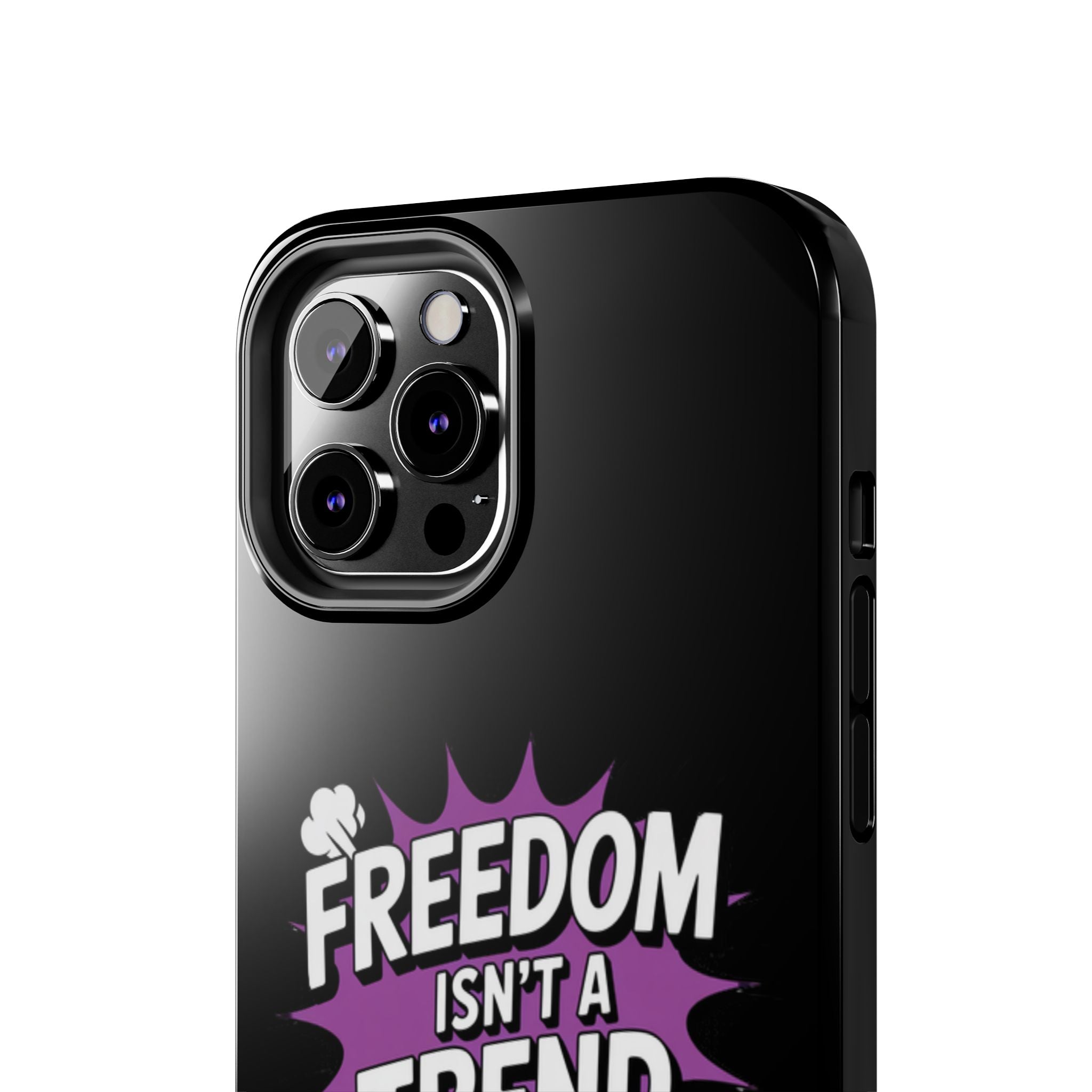 Freedom Isnt a Trend Phone Case | Conservative iPhone & Samsung Cover | Anti-Woke Comic Style Case | Republican Free Speech Accessory
