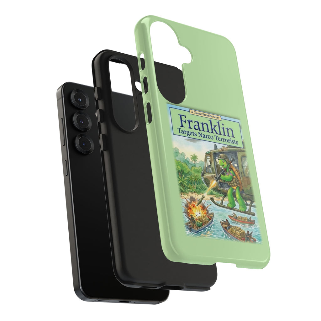 Franklin Targets Narco Terrorists Phone Case | Retro Turtle Graphic iPhone & Samsung Cover