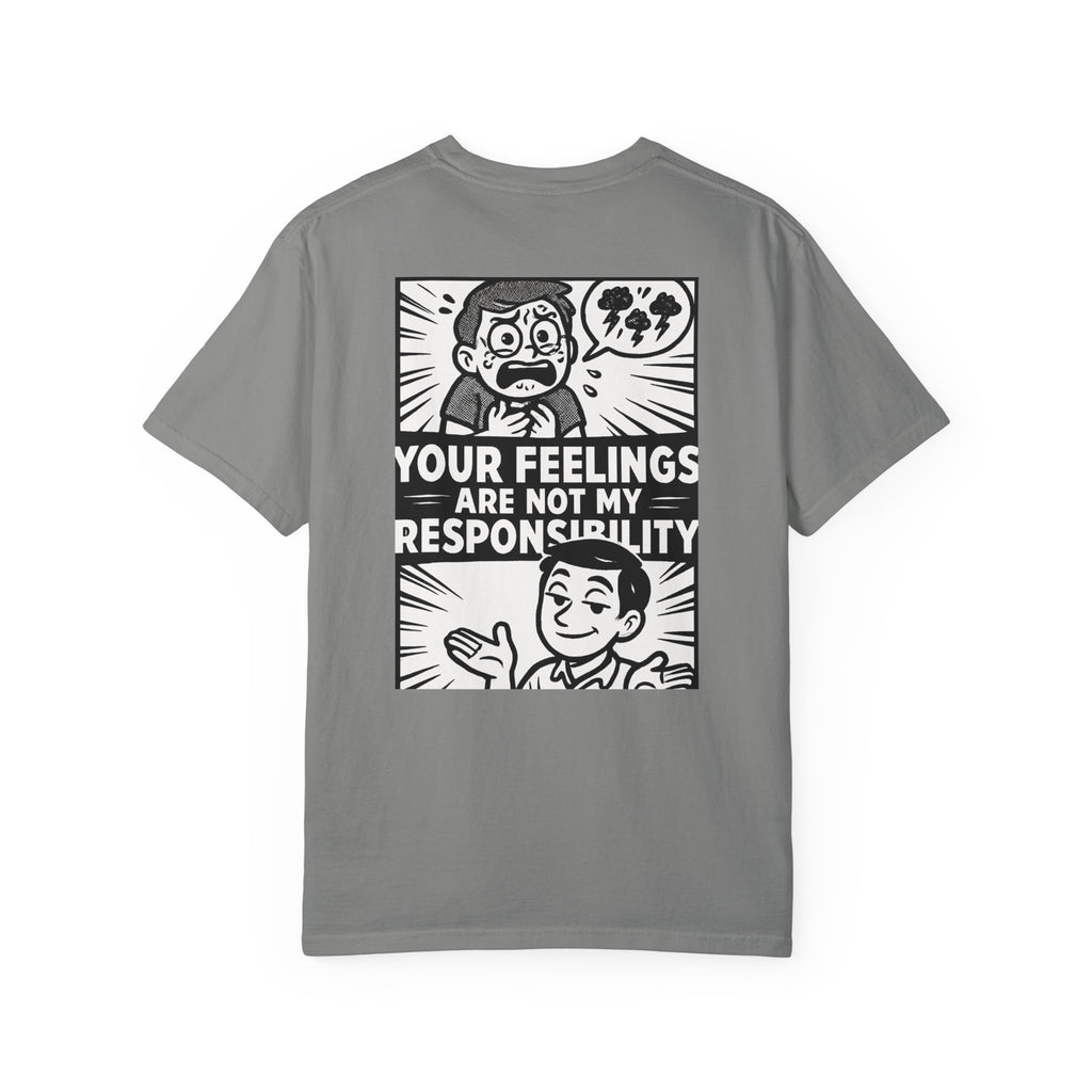 FACT > FEELINGS Graphic T-Shirt | Logic & Satire Streetwear Tee | No Offense Club