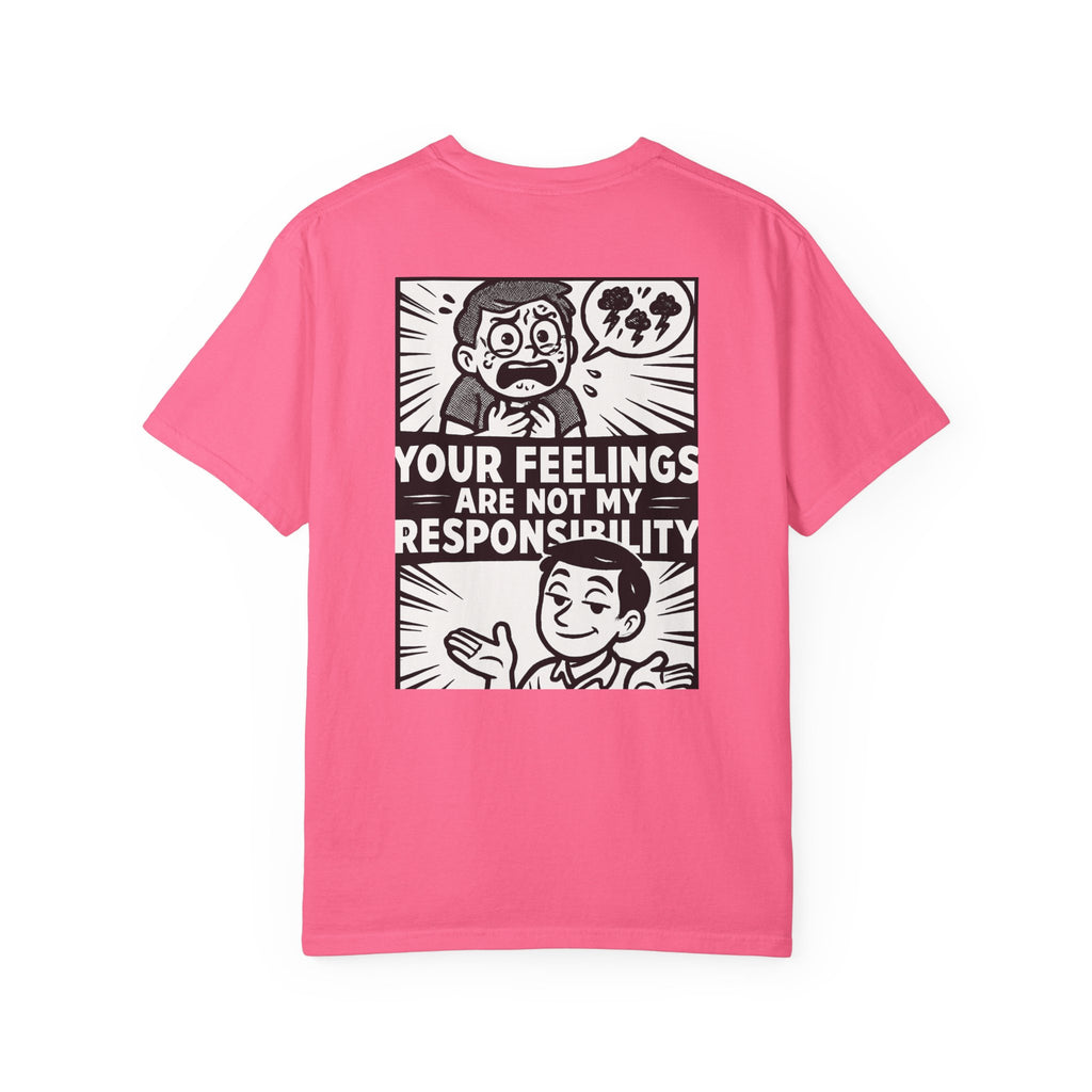 FACT > FEELINGS Graphic T-Shirt | Logic & Satire Streetwear Tee | No Offense Club