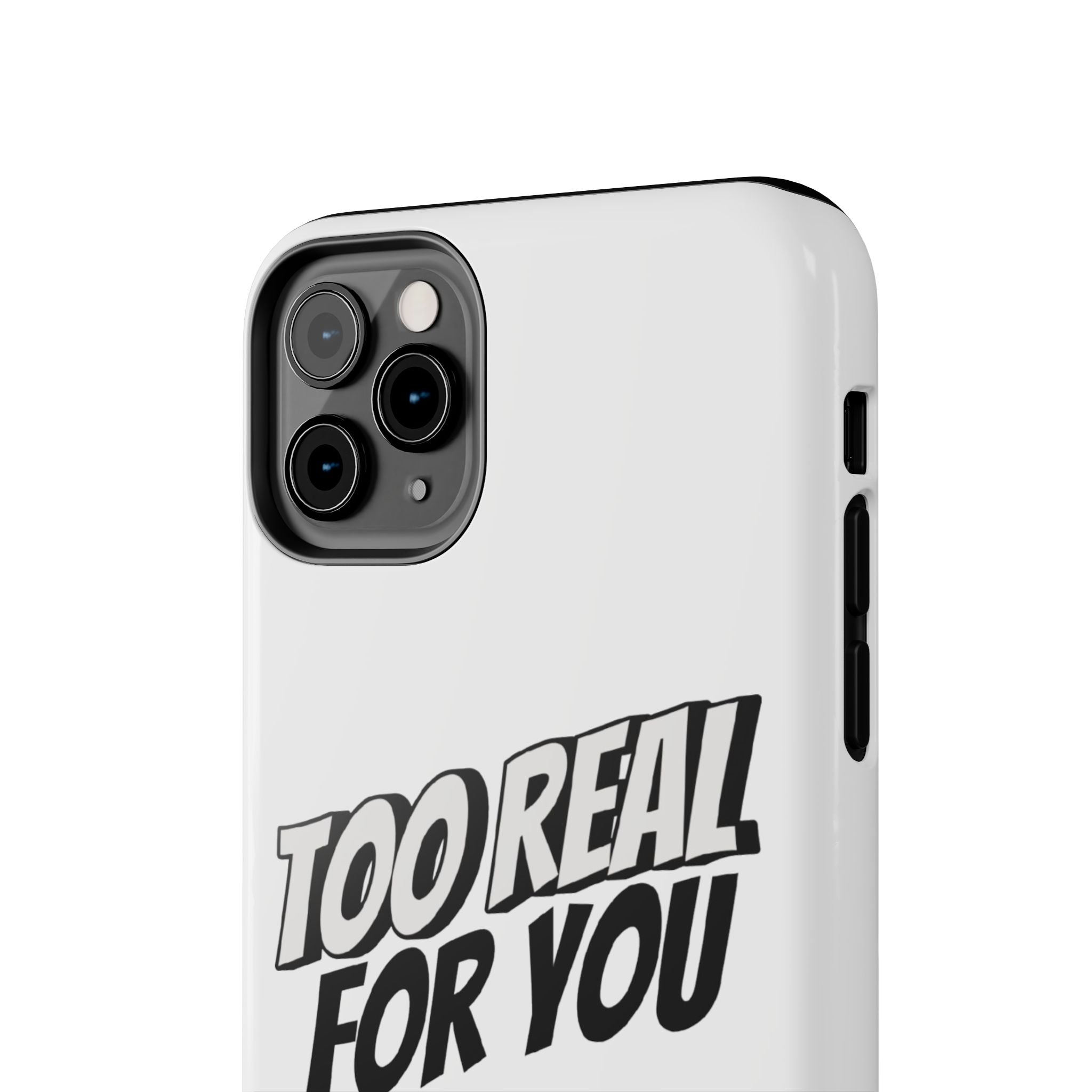 Too Real For You graphic phone case | Manga comic black white iPhone case
