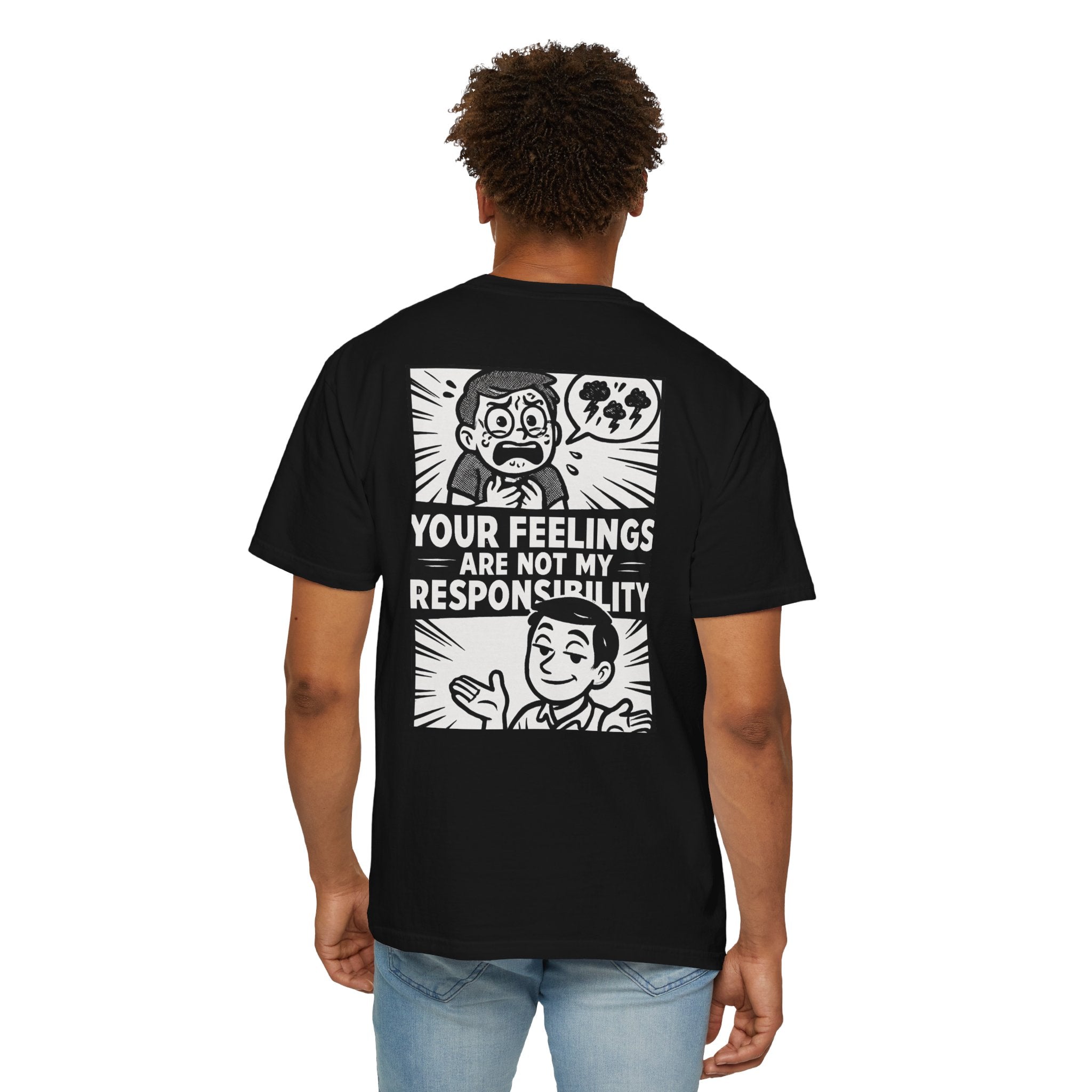 FACT > FEELINGS Graphic T-Shirt | Logic & Satire Streetwear Tee | No Offense Club