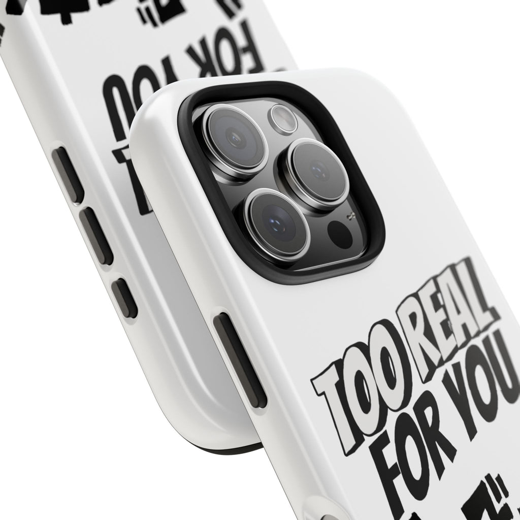 Too Real For You graphic phone case | Manga comic black white iPhone case