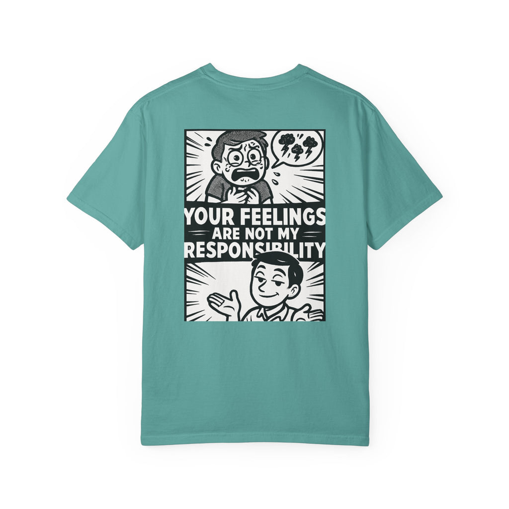 FACT > FEELINGS Graphic T-Shirt | Logic & Satire Streetwear Tee | No Offense Club