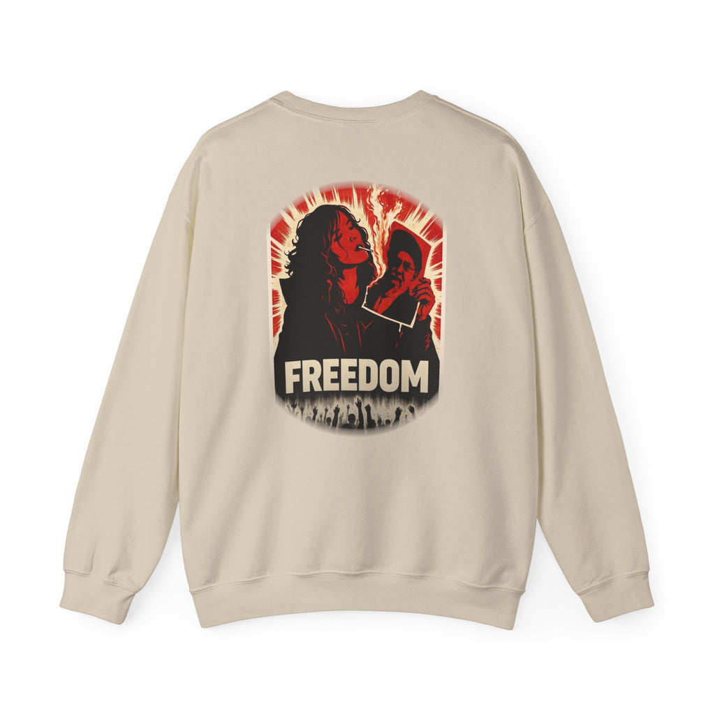 Women Life Freedom Iran Protest FREEDOM Crewneck Sweatshirt | Activist Apparel