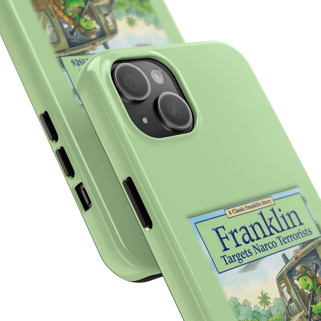 Franklin Targets Narco Terrorists Phone Case | Retro Turtle Graphic iPhone & Samsung Cover