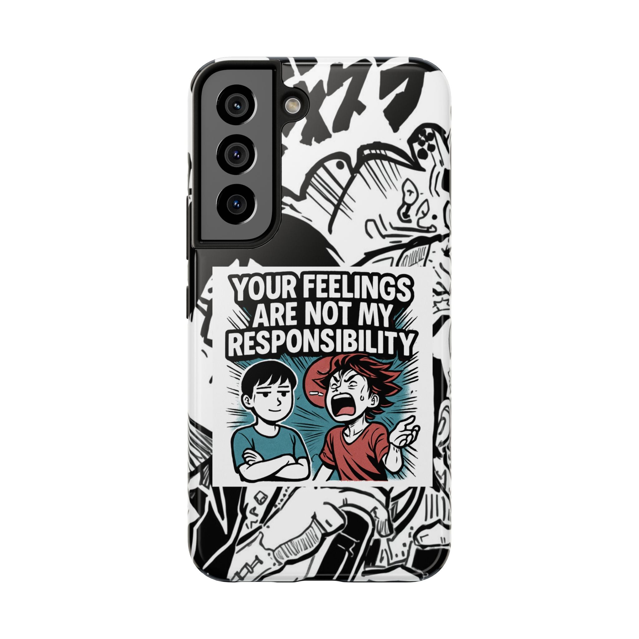 Your Feelings Are Not My Responsibility Phone Case | Funny Conservative Manga Comic iPhone & Samsung Cover