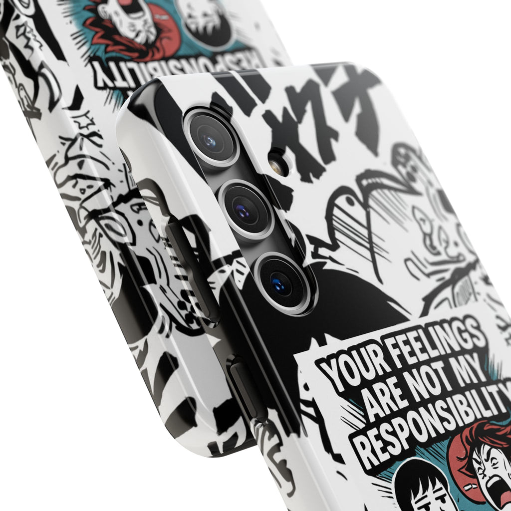 Your Feelings Are Not My Responsibility Phone Case | Funny Conservative Manga Comic iPhone & Samsung Cover