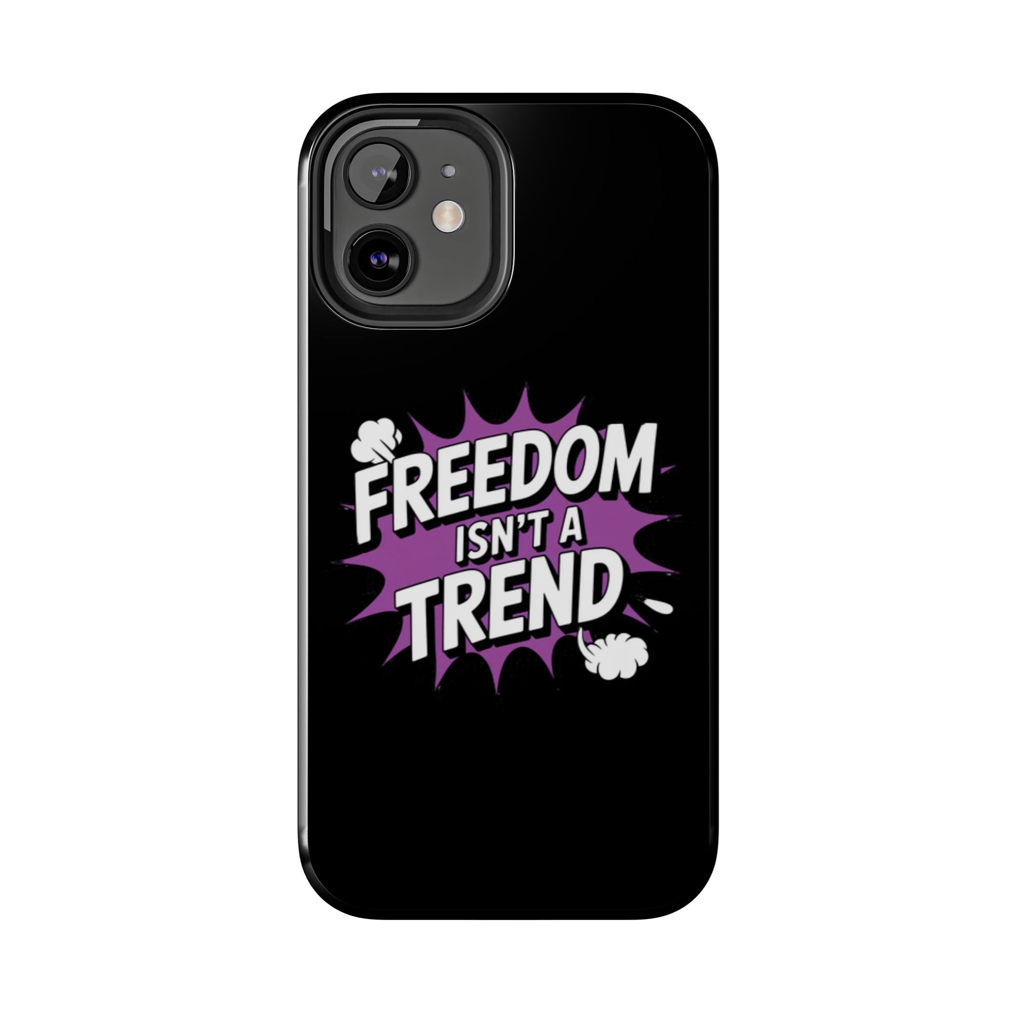 Freedom Isnt a Trend Phone Case | Conservative iPhone & Samsung Cover | Anti-Woke Comic Style Case | Republican Free Speech Accessory