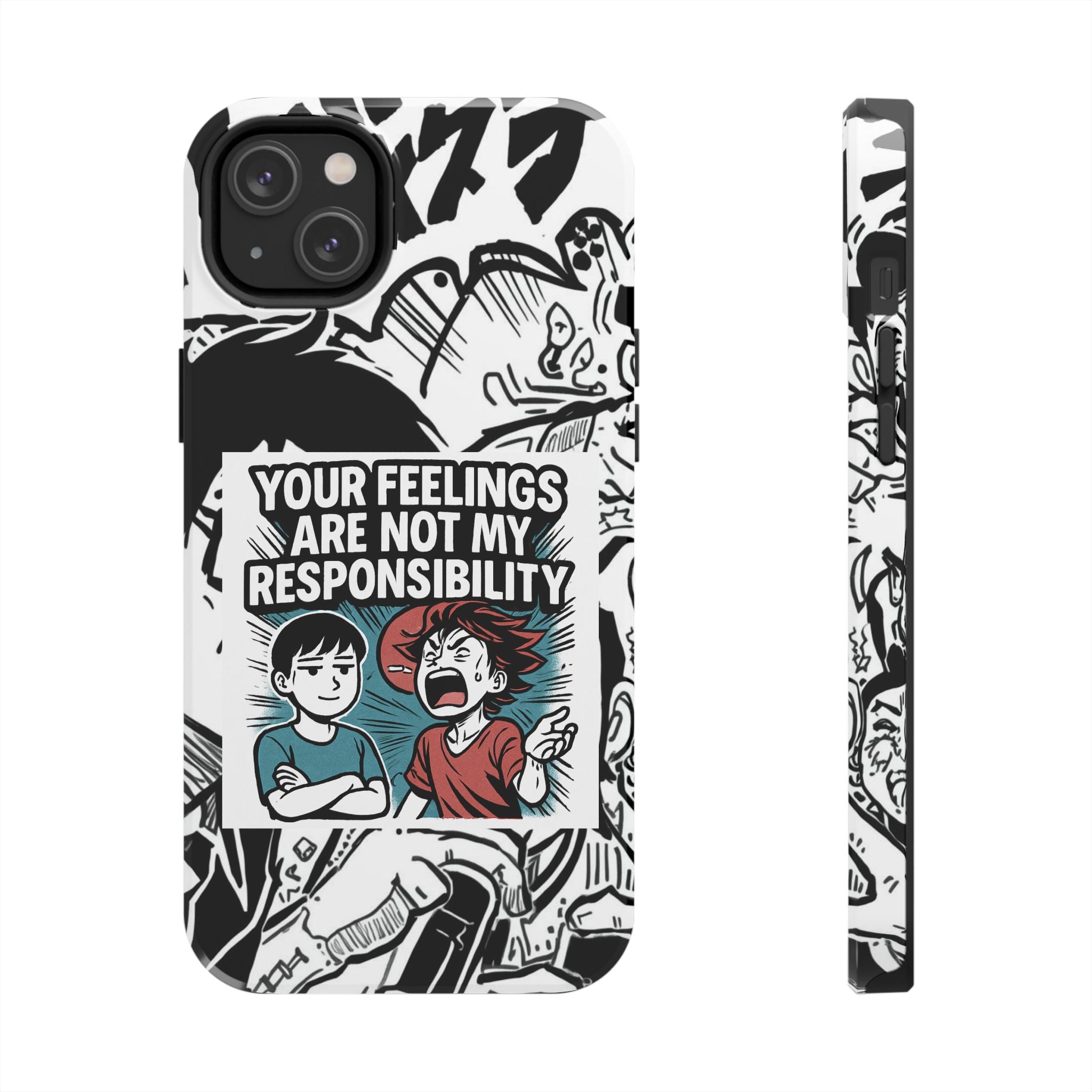Your Feelings Are Not My Responsibility Phone Case | Funny Conservative Manga Comic iPhone & Samsung Cover