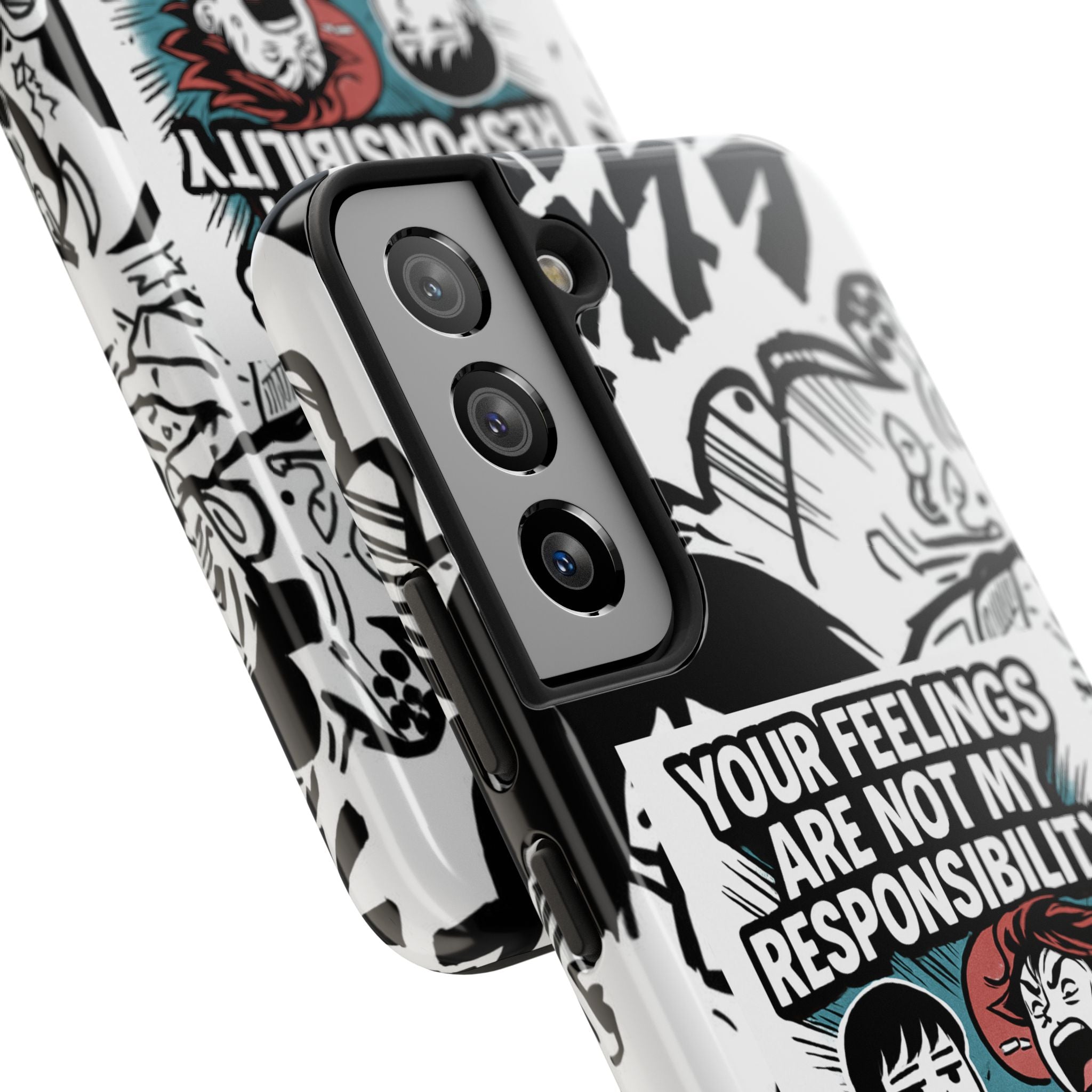 Your Feelings Are Not My Responsibility Phone Case | Funny Conservative Manga Comic iPhone & Samsung Cover