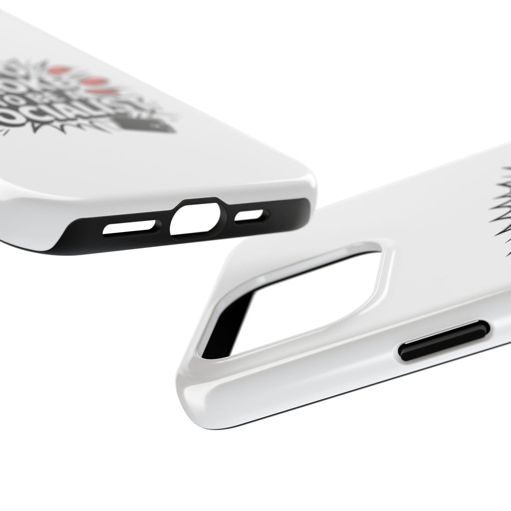 Too Broke to Be a Socialist Phone Case | Funny Conservative iPhone & Samsung Cover | Anti-Woke Political Comic Case