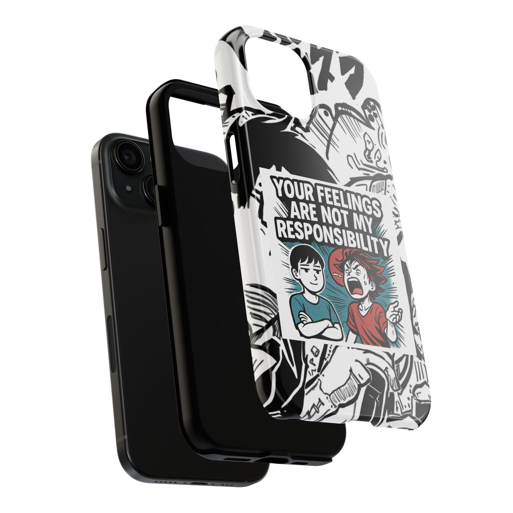 Your Feelings Are Not My Responsibility Phone Case | Funny Conservative Manga Comic iPhone & Samsung Cover