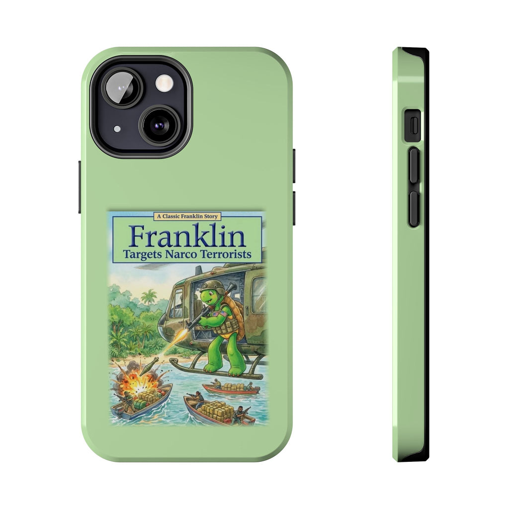 Franklin Targets Narco Terrorists Phone Case | Retro Turtle Graphic iPhone & Samsung Cover