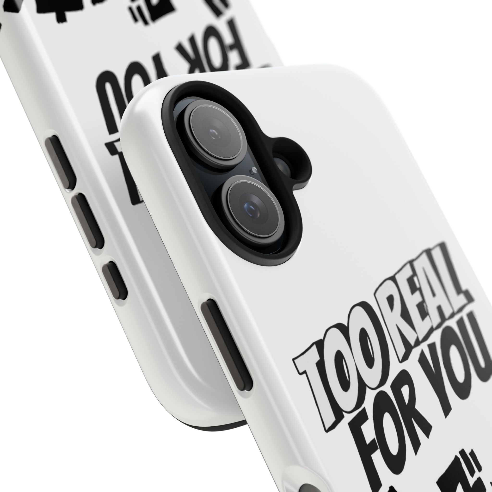 Too Real For You graphic phone case | Manga comic black white iPhone case