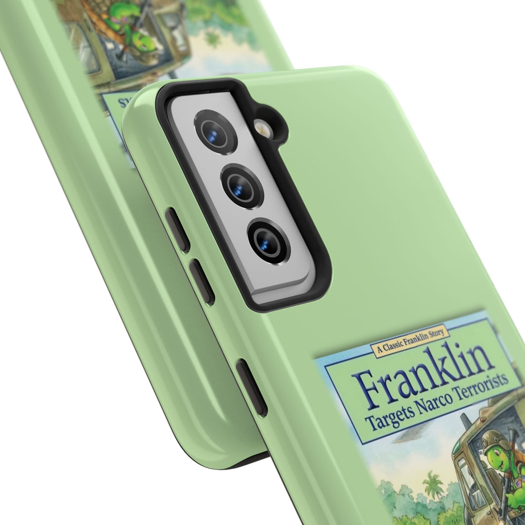 Franklin Targets Narco Terrorists Phone Case | Retro Turtle Graphic iPhone & Samsung Cover