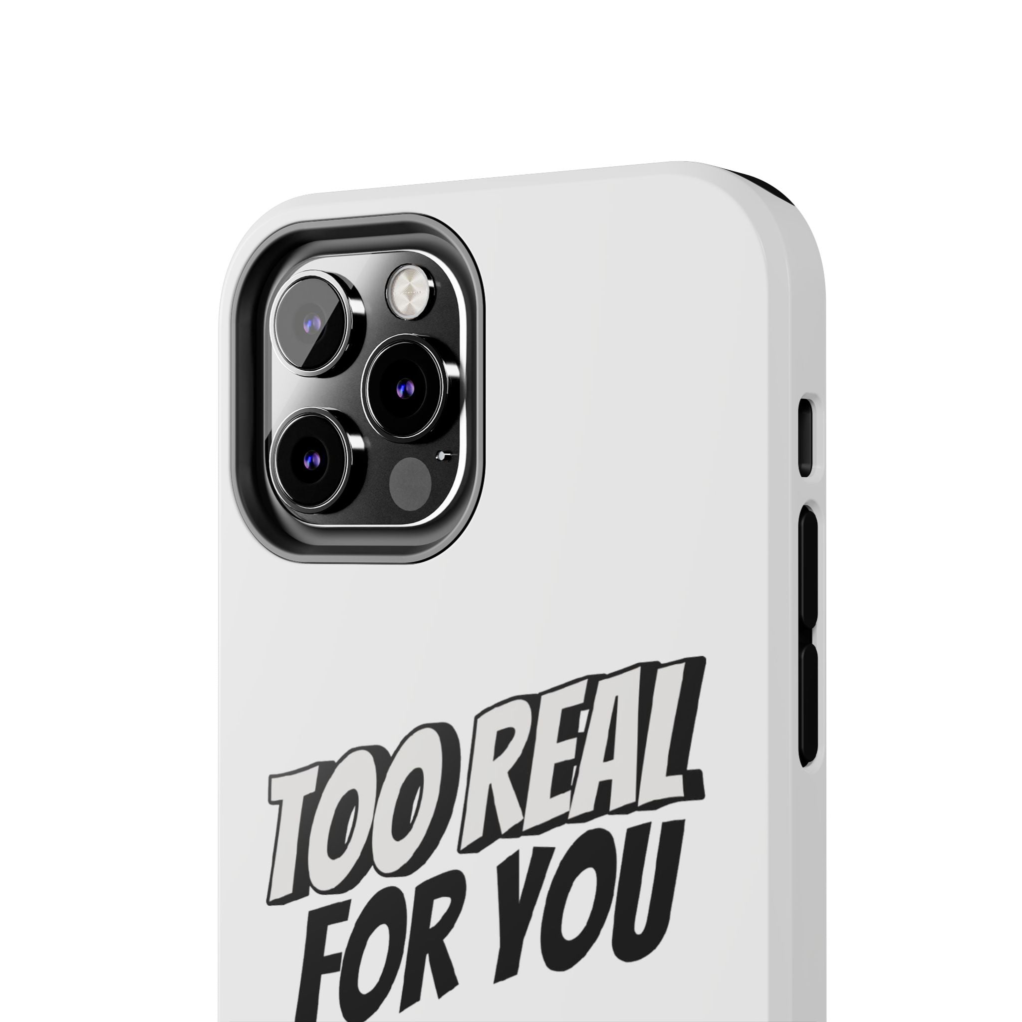 Too Real For You graphic phone case | Manga comic black white iPhone case