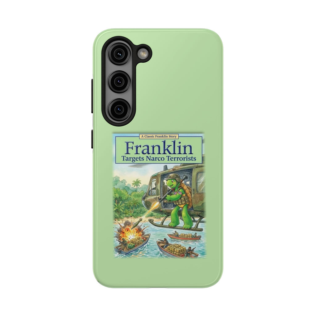 Franklin Targets Narco Terrorists Phone Case | Retro Turtle Graphic iPhone & Samsung Cover