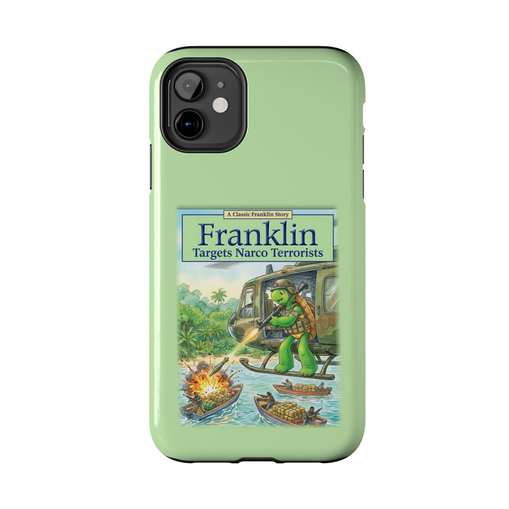 Franklin Targets Narco Terrorists Phone Case | Retro Turtle Graphic iPhone & Samsung Cover