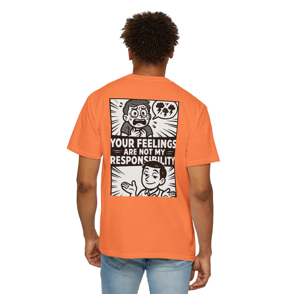 FACT > FEELINGS Graphic T-Shirt | Logic & Satire Streetwear Tee | No Offense Club