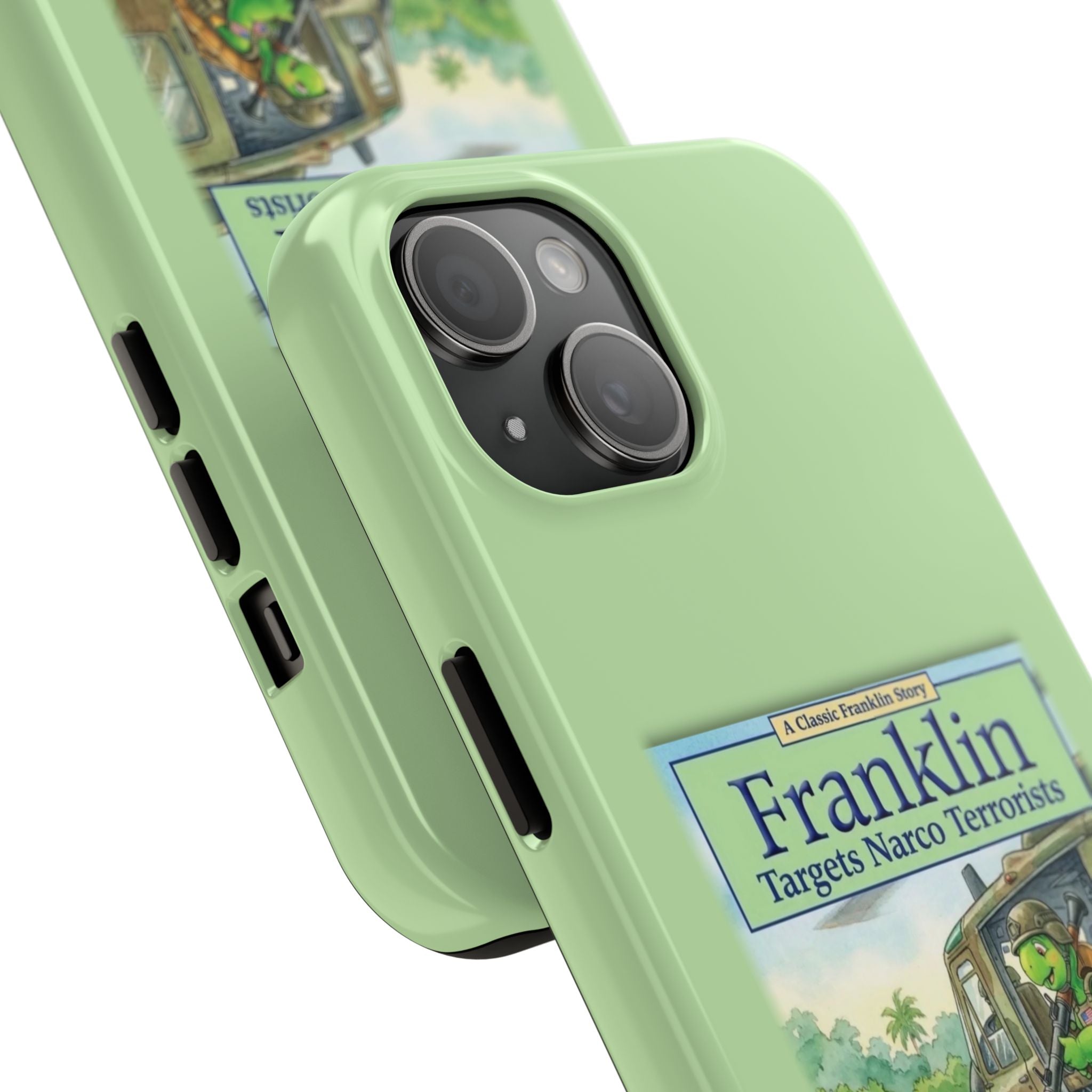Franklin Targets Narco Terrorists Phone Case | Retro Turtle Graphic iPhone & Samsung Cover