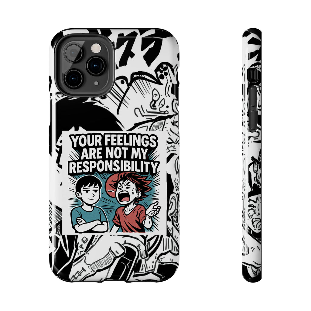 Your Feelings Are Not My Responsibility Phone Case | Funny Conservative Manga Comic iPhone & Samsung Cover