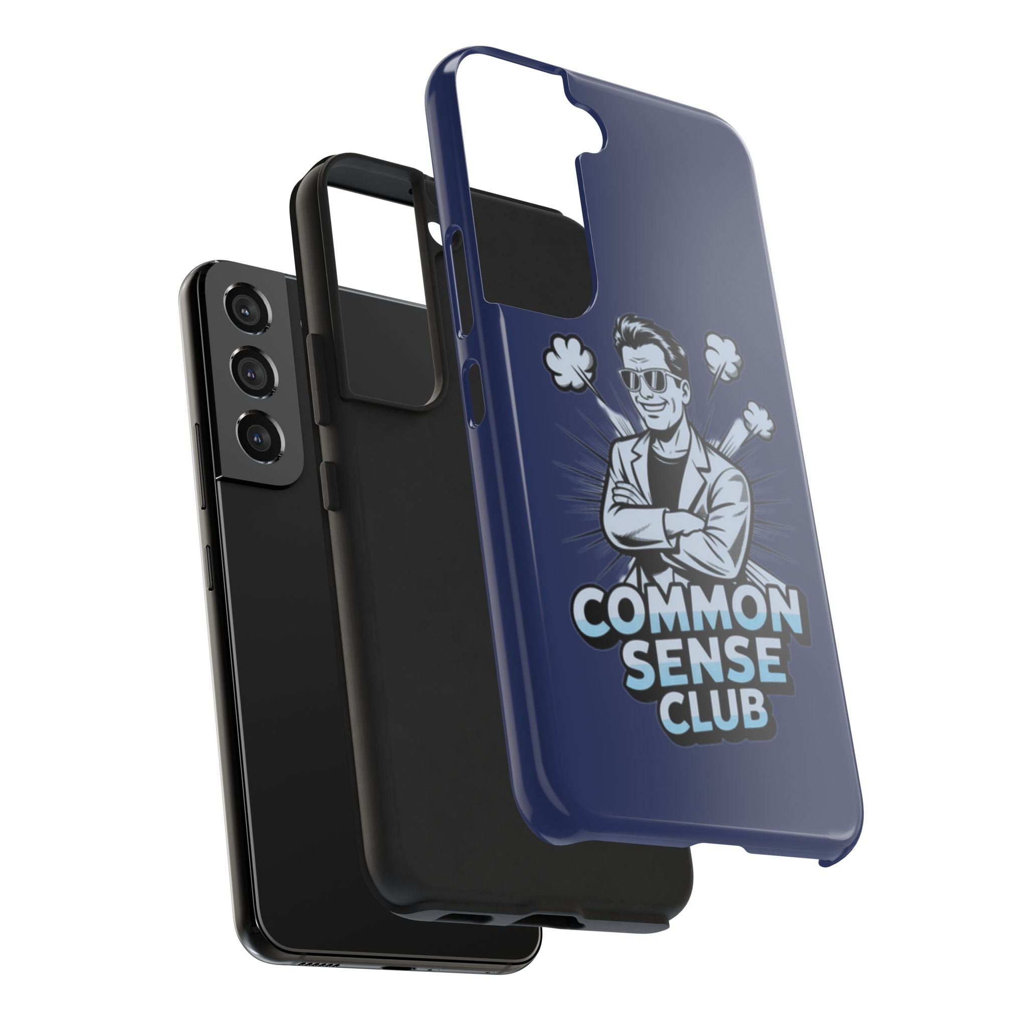 Common Sense Club Phone Case | Funny Conservative iPhone & Samsung Cover | Anti-Woke Retro Illustration Graphic Case