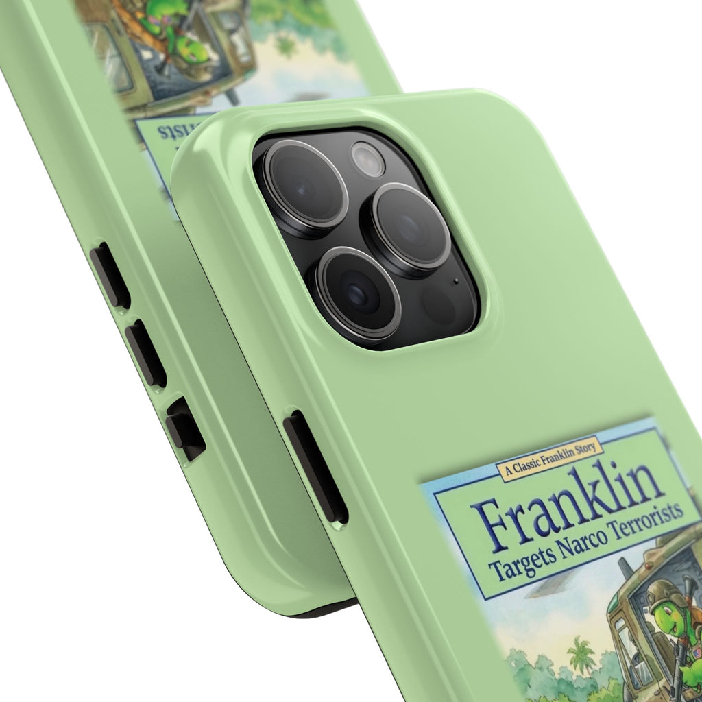 Franklin Targets Narco Terrorists Phone Case | Retro Turtle Graphic iPhone & Samsung Cover