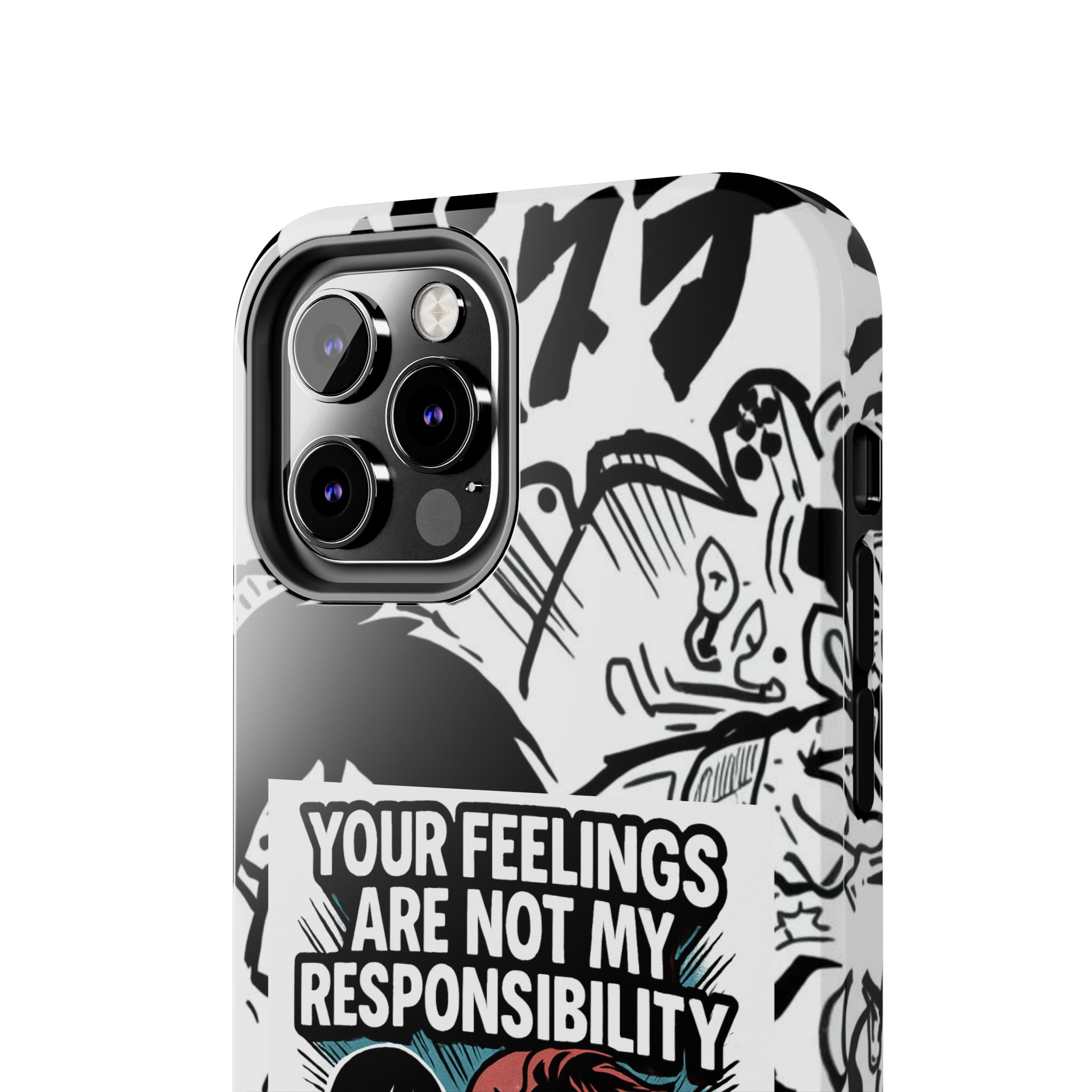 Your Feelings Are Not My Responsibility Phone Case | Funny Conservative Manga Comic iPhone & Samsung Cover