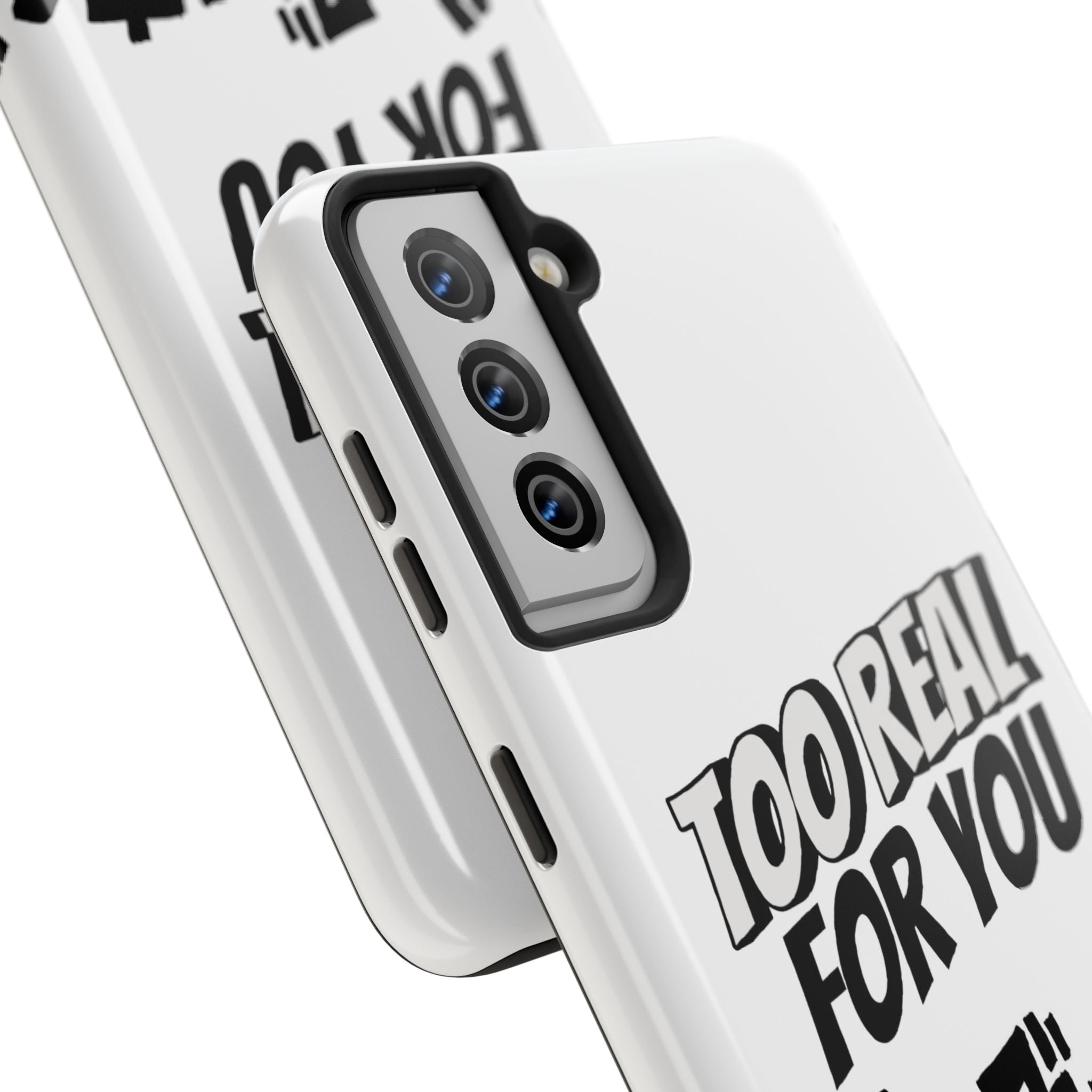 Too Real For You graphic phone case | Manga comic black white iPhone case