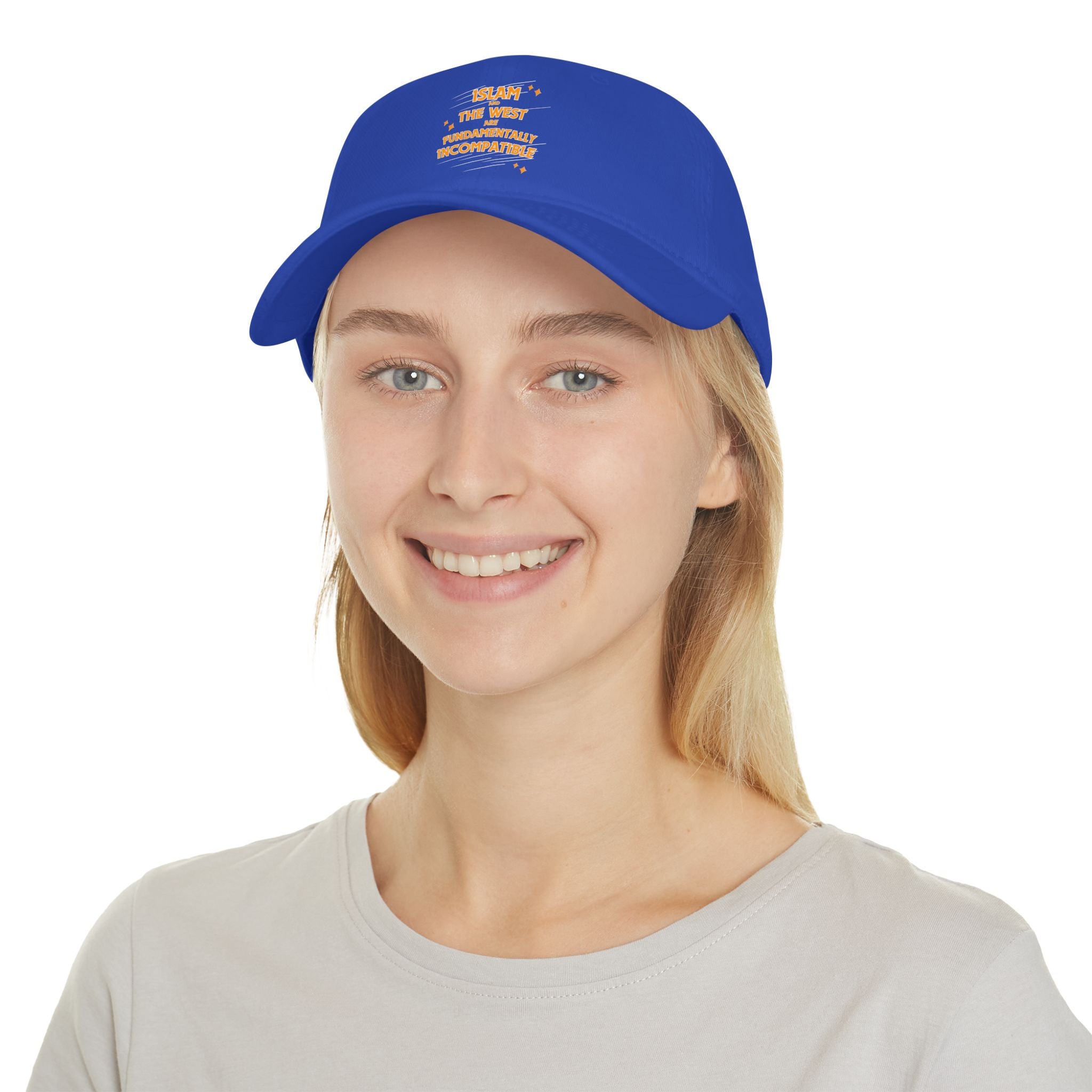 Islam and the West are Fundamentally Incompatible Low-Profile Cotton Twill Baseball Cap | Minimal Embroidered Statement Hat