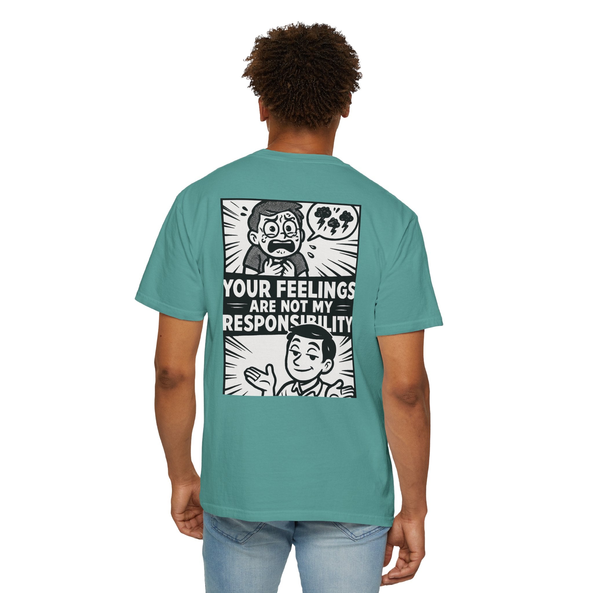 FACT > FEELINGS Graphic T-Shirt | Logic & Satire Streetwear Tee | No Offense Club