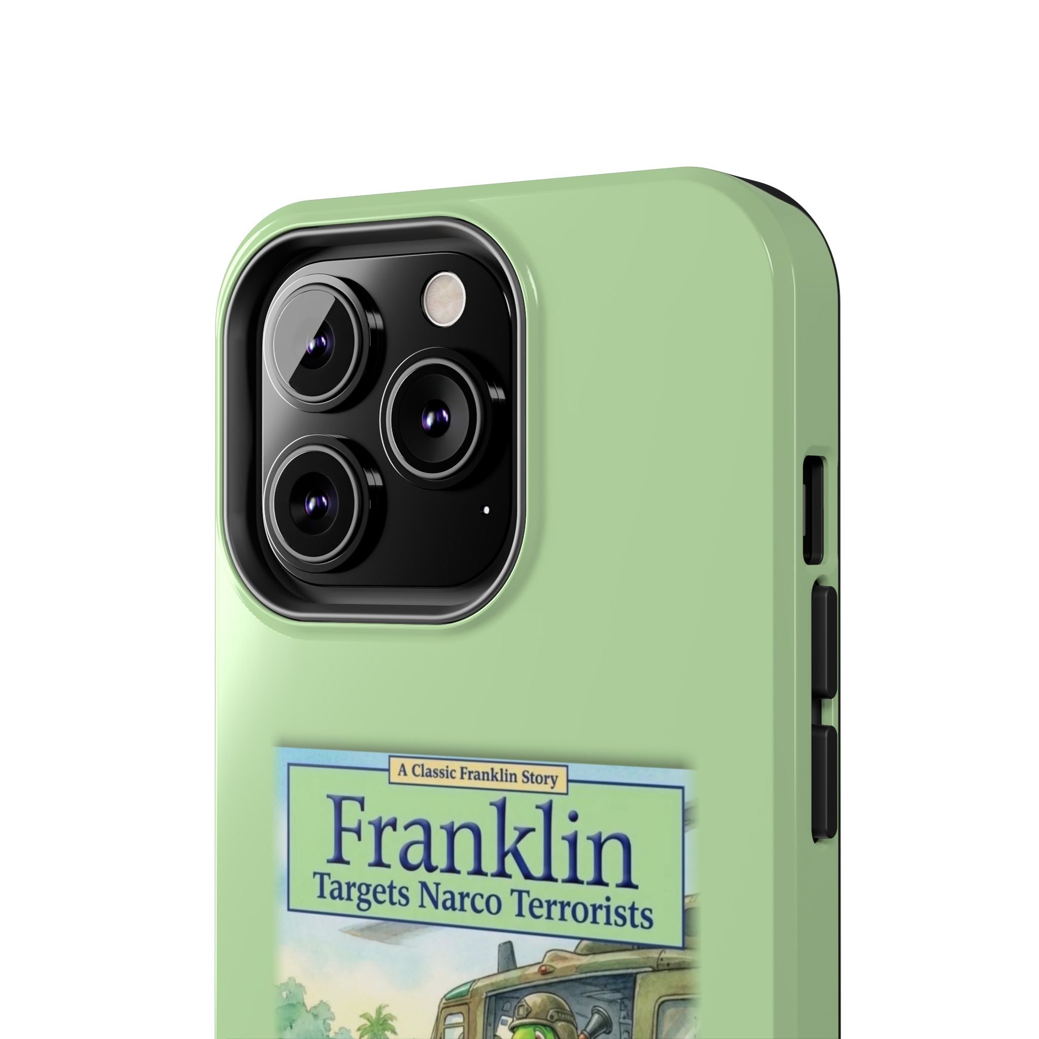 Franklin Targets Narco Terrorists Phone Case | Retro Turtle Graphic iPhone & Samsung Cover