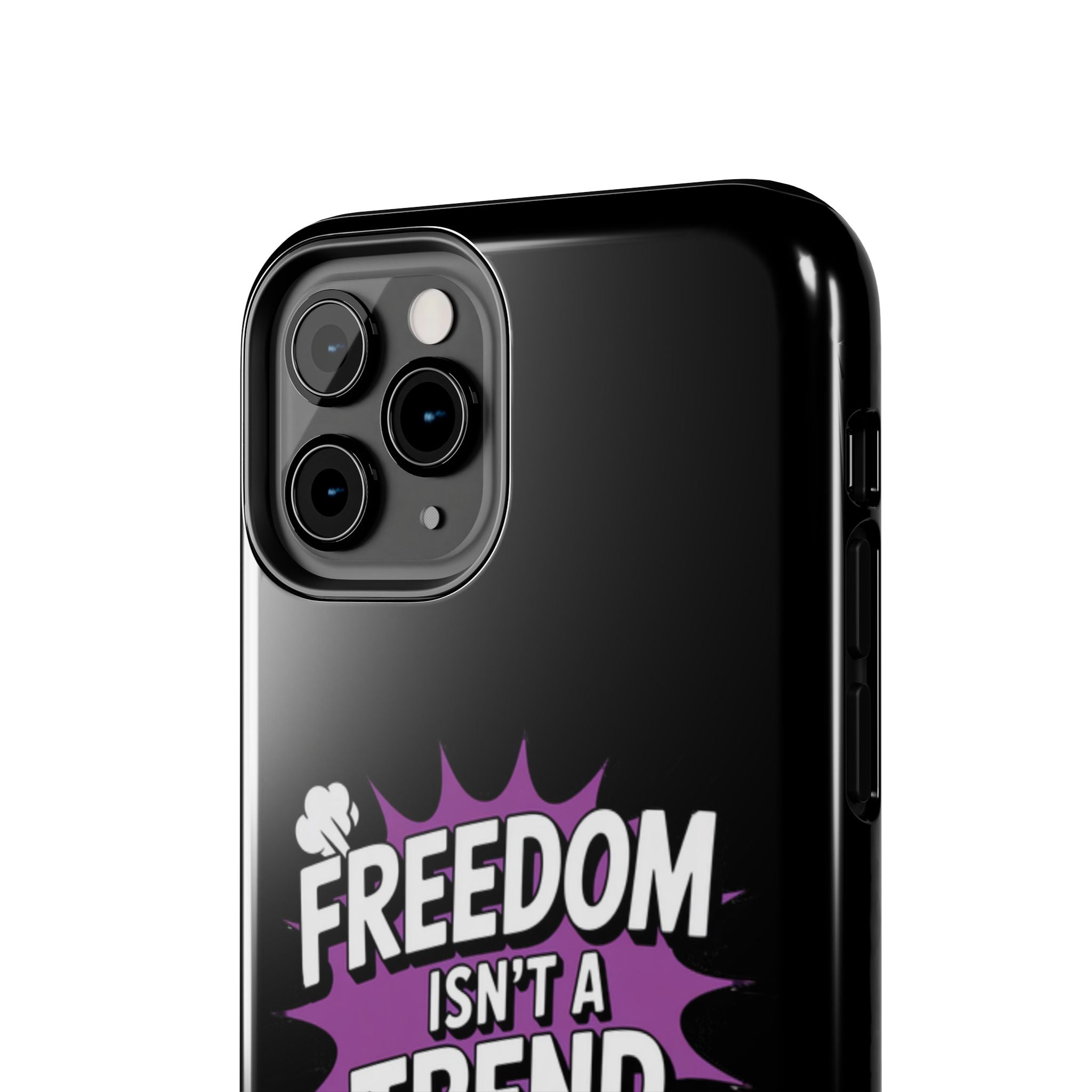 Freedom Isnt a Trend Phone Case | Conservative iPhone & Samsung Cover | Anti-Woke Comic Style Case | Republican Free Speech Accessory