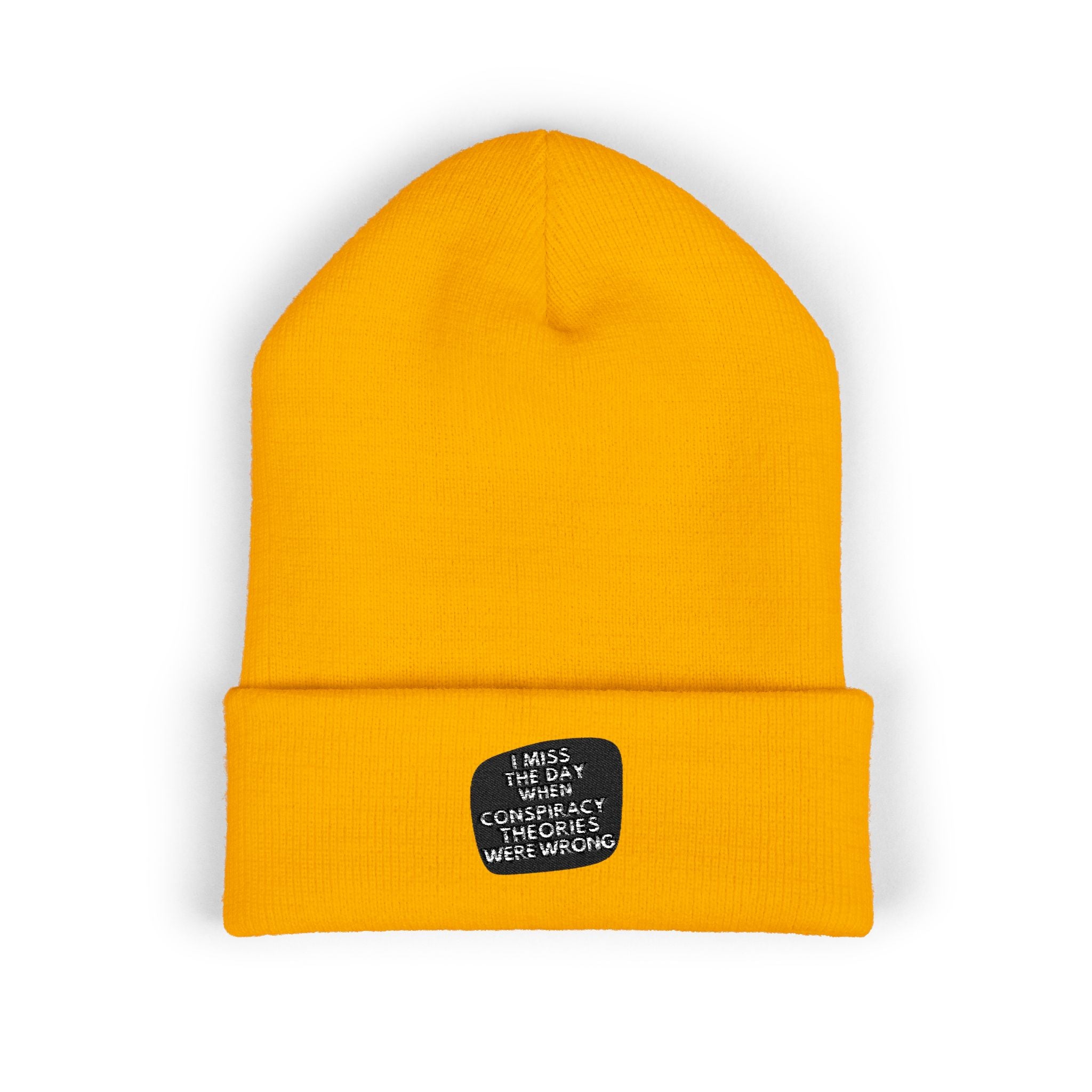 I Miss the Days When Conspiracy Theories Were Wrong Beanie | Retro Cuffed Hat