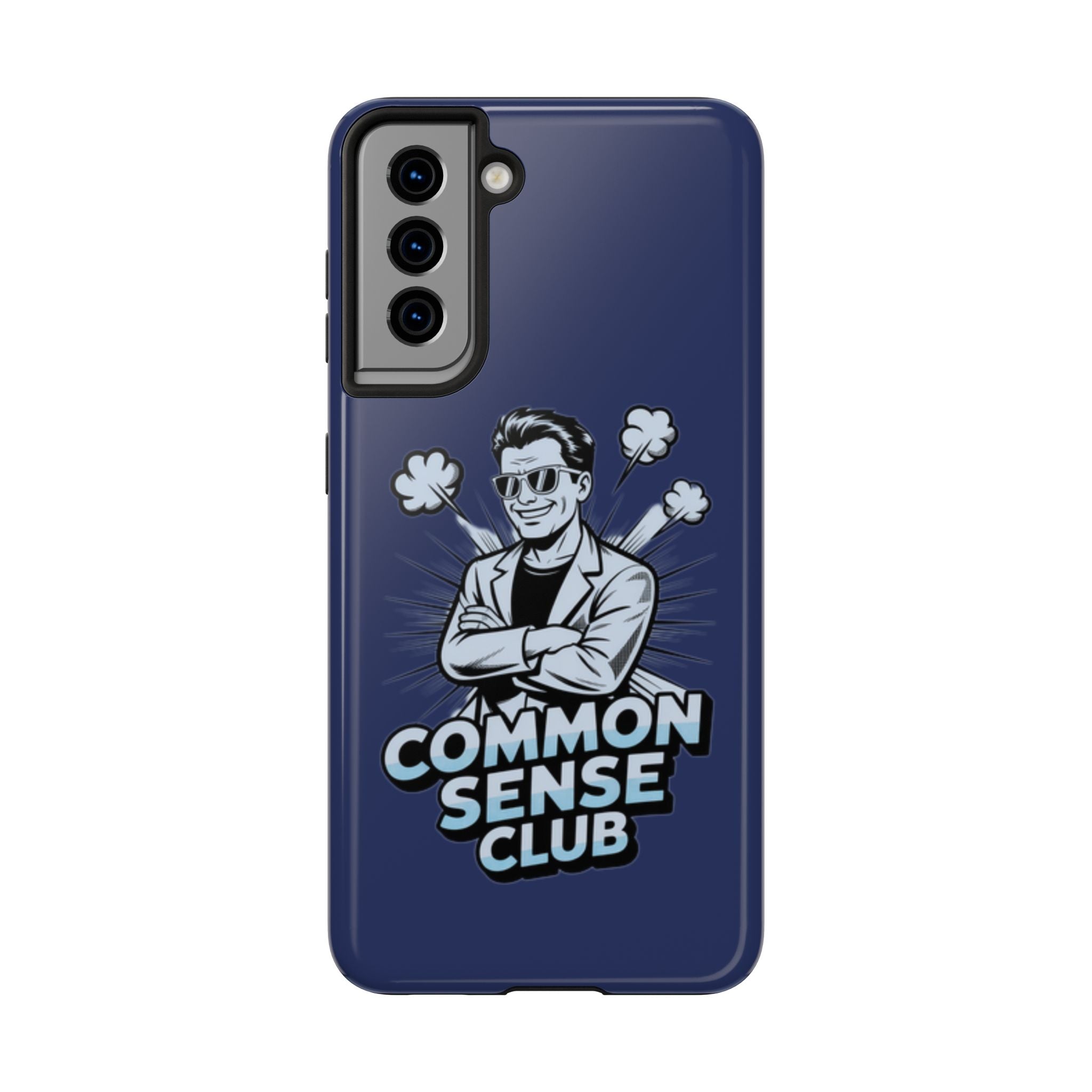 Common Sense Club Phone Case | Funny Conservative iPhone & Samsung Cover | Anti-Woke Retro Illustration Graphic Case