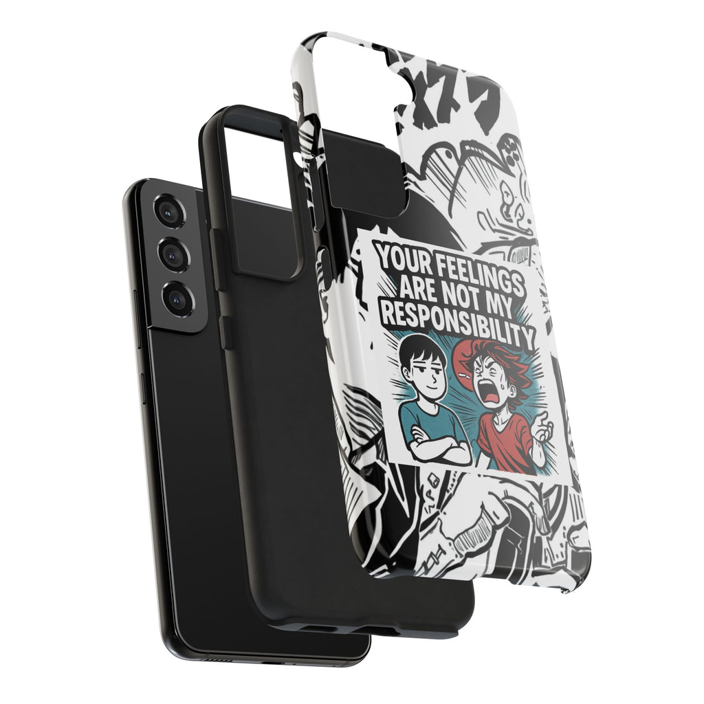 Your Feelings Are Not My Responsibility Phone Case | Funny Conservative Manga Comic iPhone & Samsung Cover