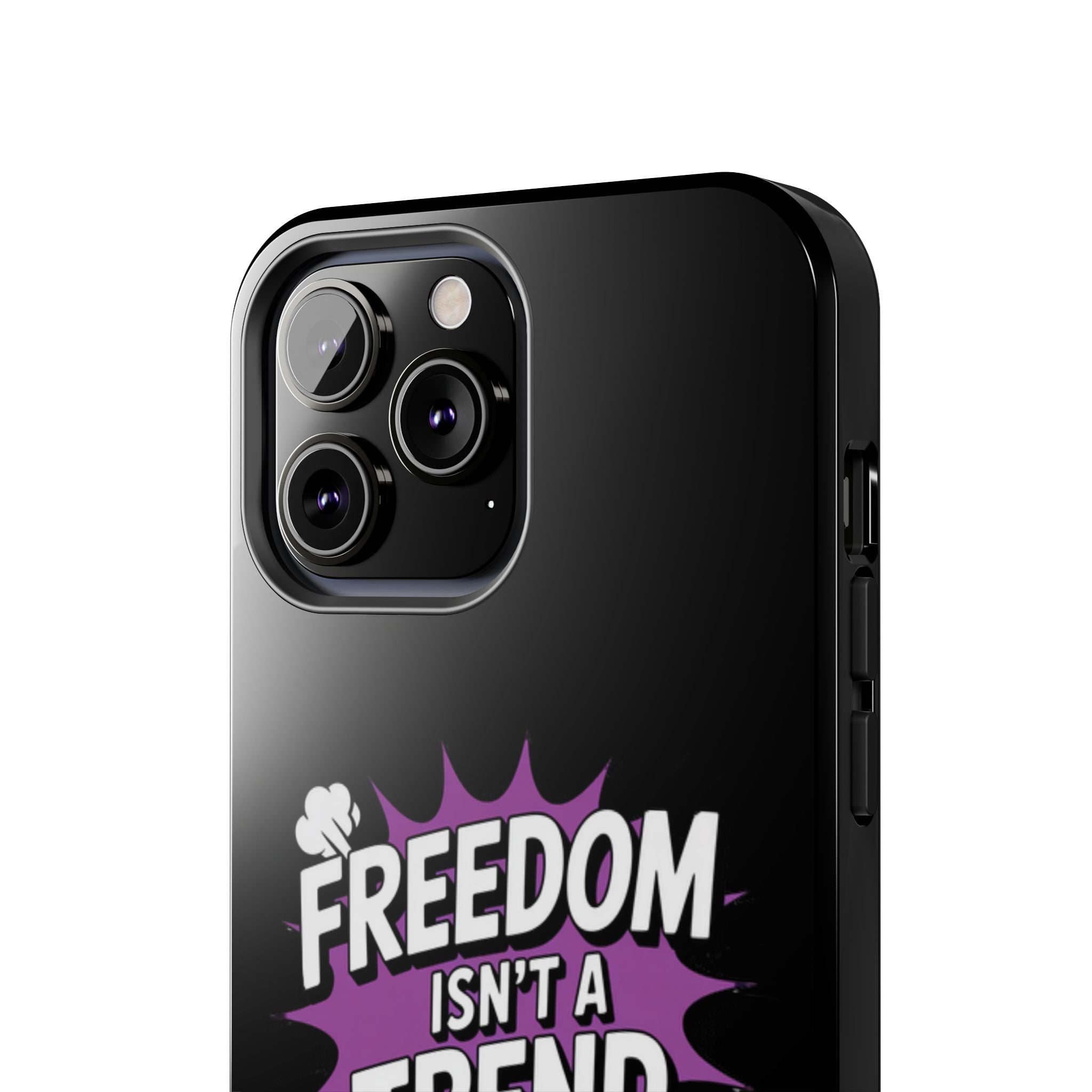 Freedom Isnt a Trend Phone Case | Conservative iPhone & Samsung Cover | Anti-Woke Comic Style Case | Republican Free Speech Accessory