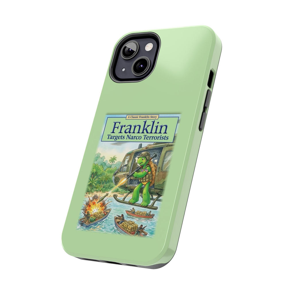 Franklin Targets Narco Terrorists Phone Case | Retro Turtle Graphic iPhone & Samsung Cover