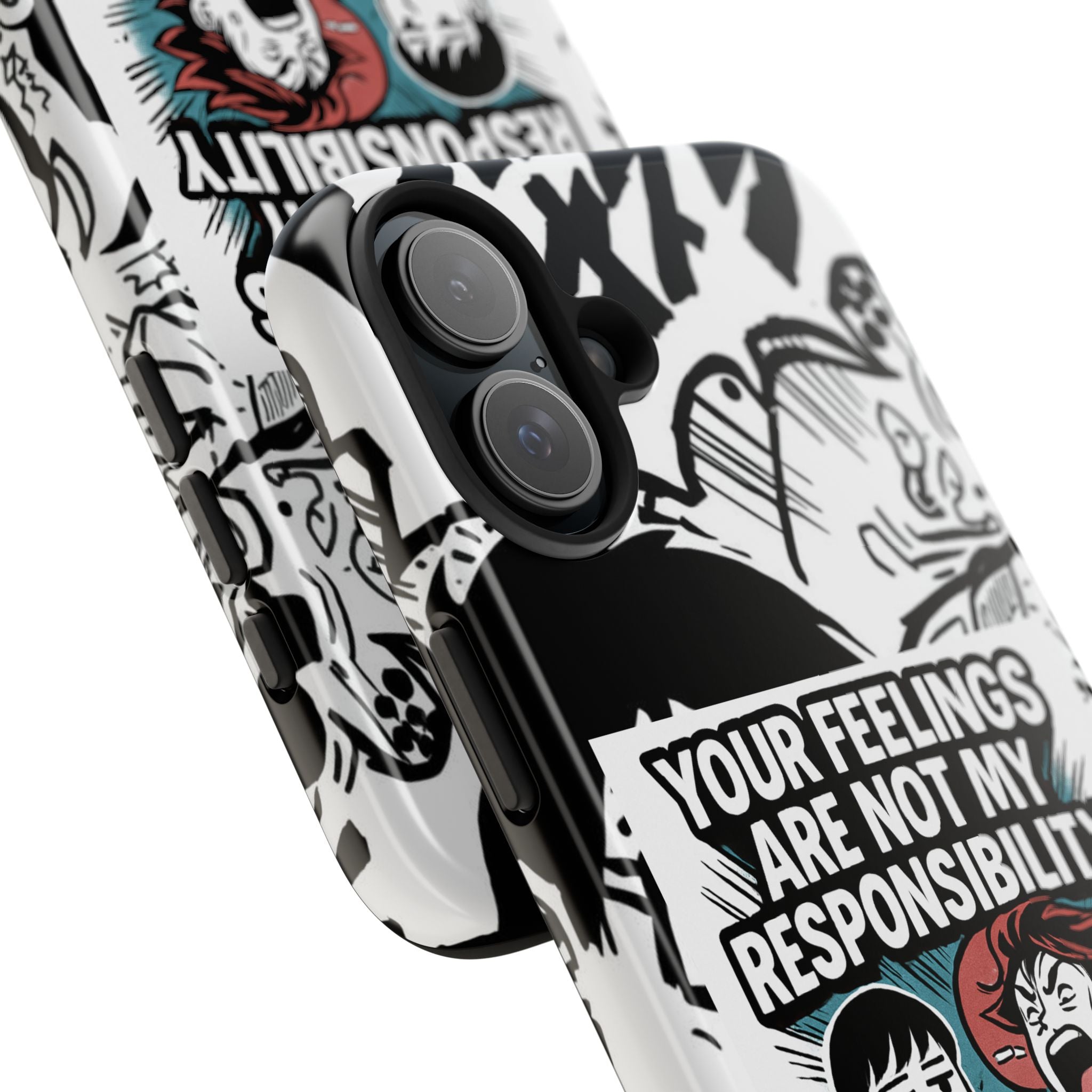 Your Feelings Are Not My Responsibility Phone Case | Funny Conservative Manga Comic iPhone & Samsung Cover