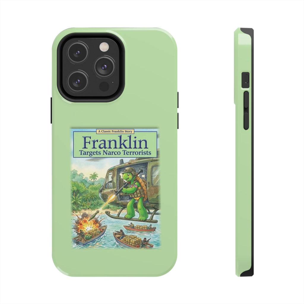 Franklin Targets Narco Terrorists Phone Case | Retro Turtle Graphic iPhone & Samsung Cover